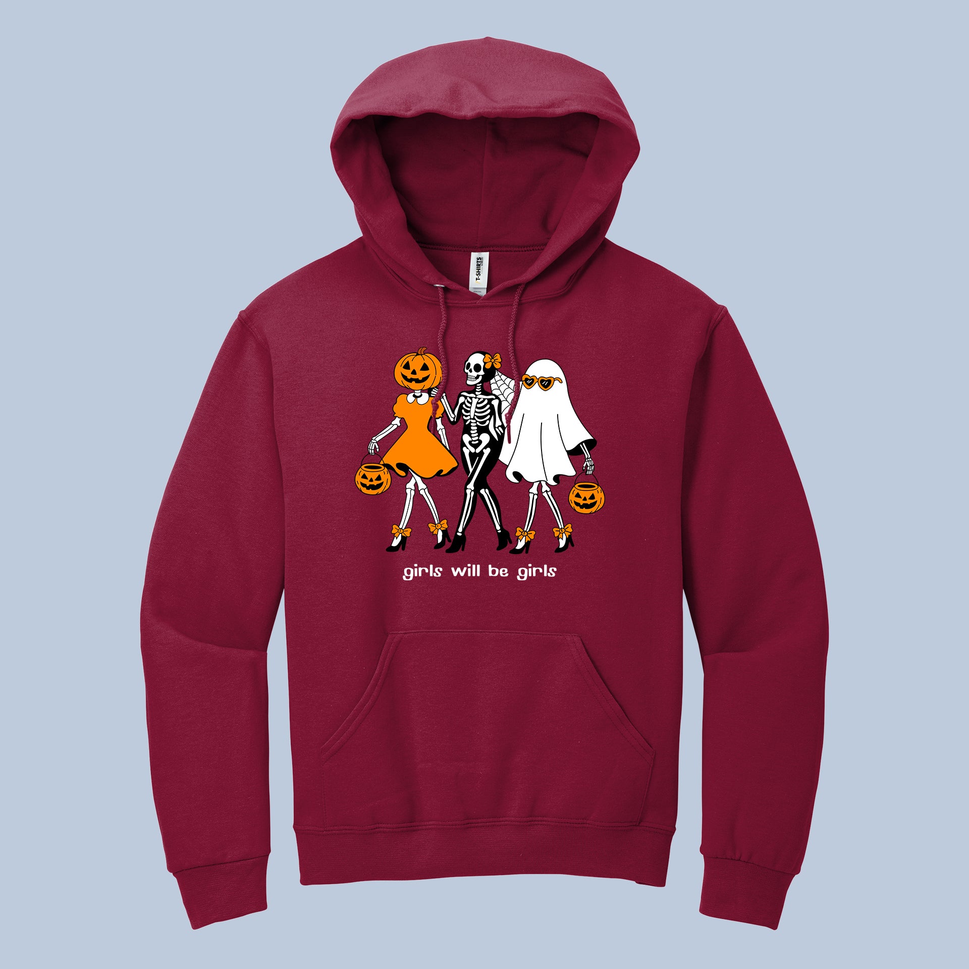 Girls Will Be Girls Halloween Hoodie | Spooky Unisex Sweatshirt