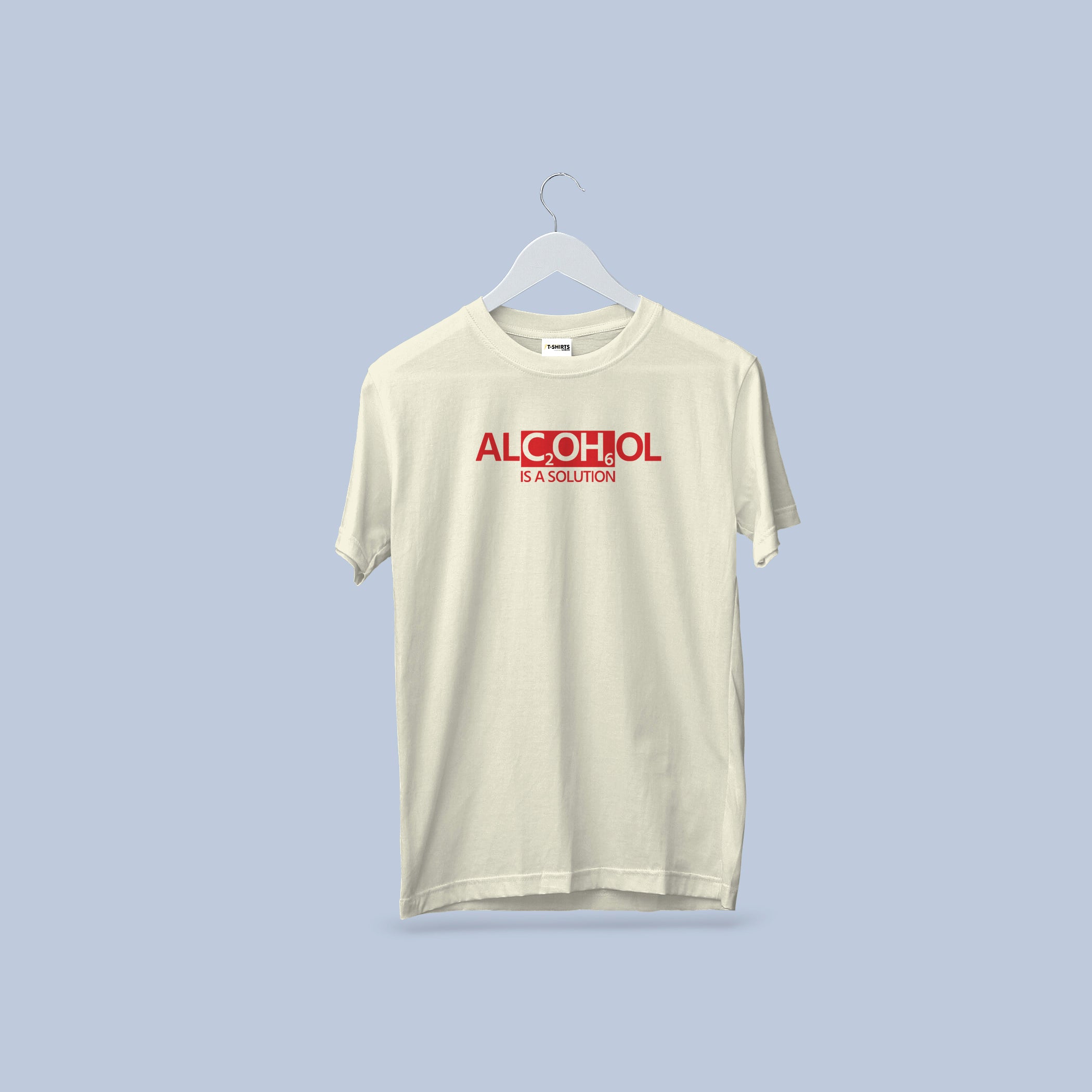 Alcohol Chemistry Funny Graphic T-Shirt – Alcohol is a Solution 3