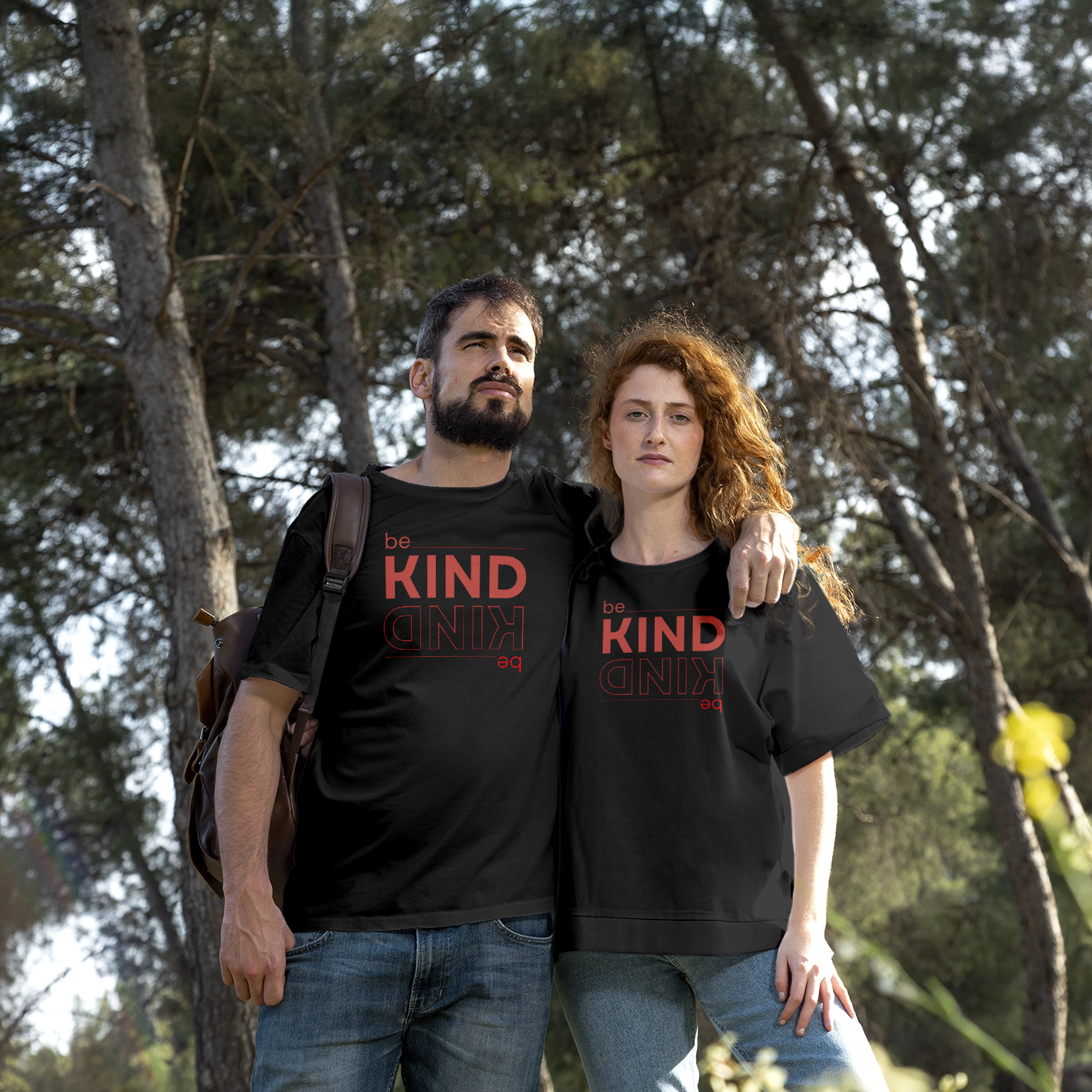 Be Kind Double-Sided Mirror Print T-Shirt 4