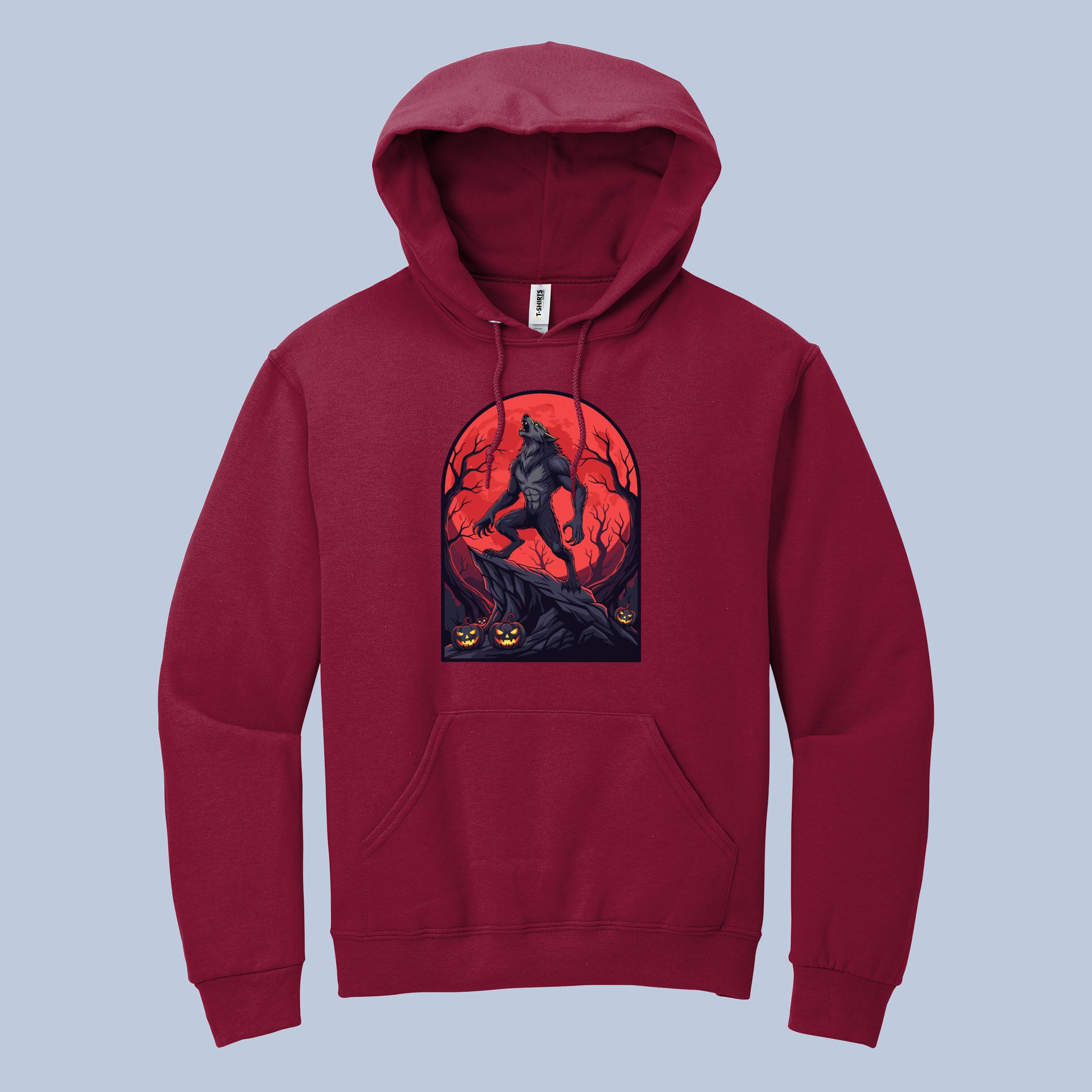 Werewolf Blood Moon Hoodie – Scary Halloween Horror Sweatshirt