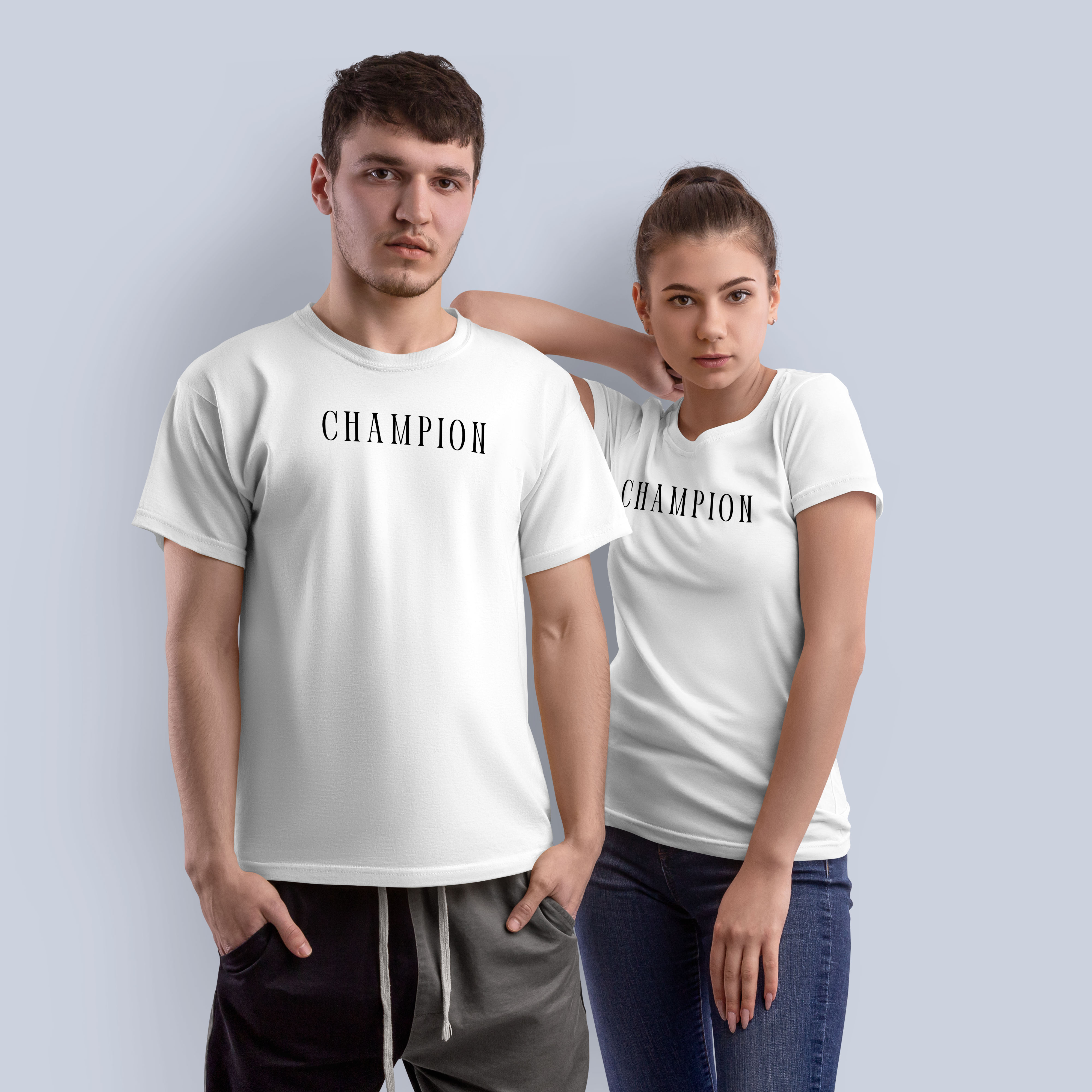 Classic Champion Text Graphic Tee