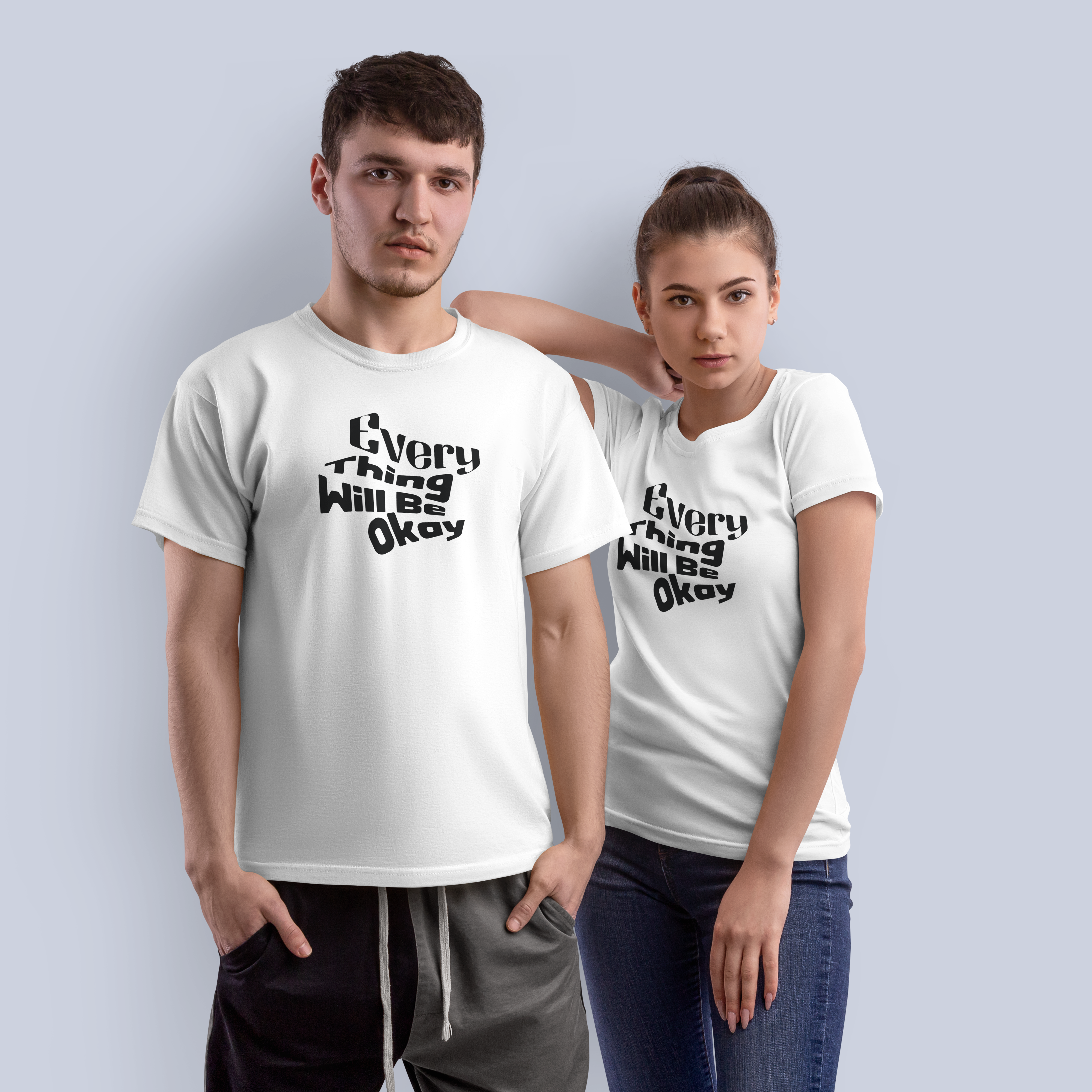 Everything Will Be Okay Inspirational Graphic T-Shirt