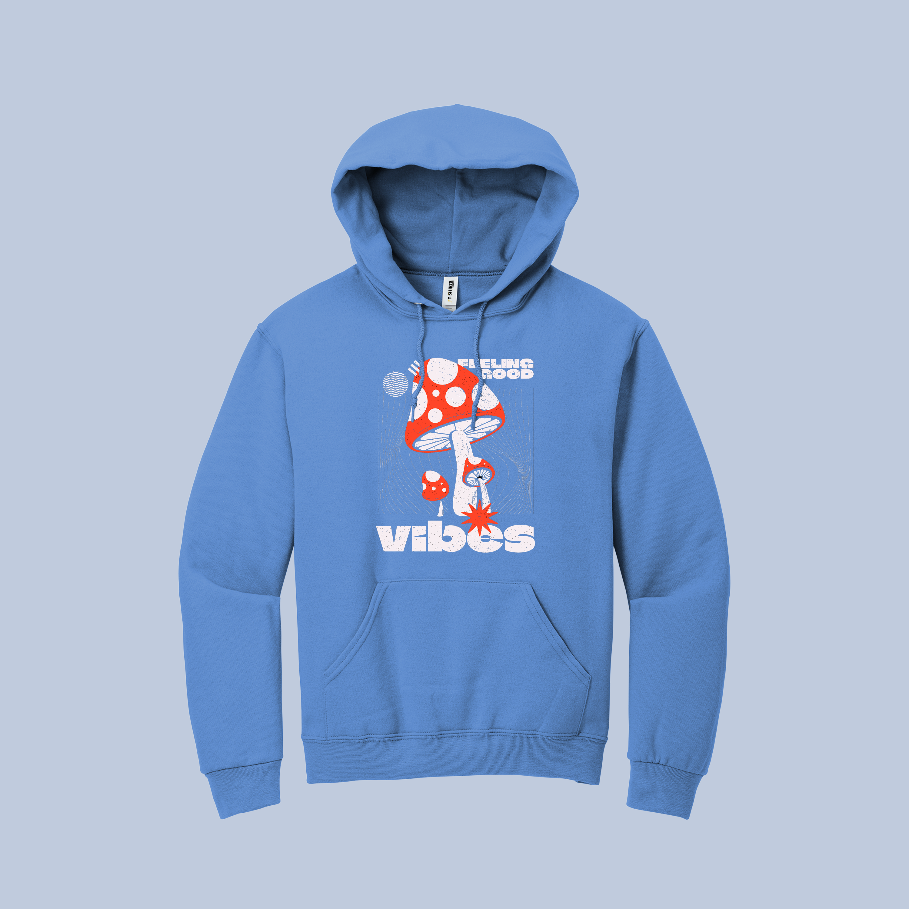 Feeling Good Vibes Hoodie – Psychedelic Mushroom Graphic