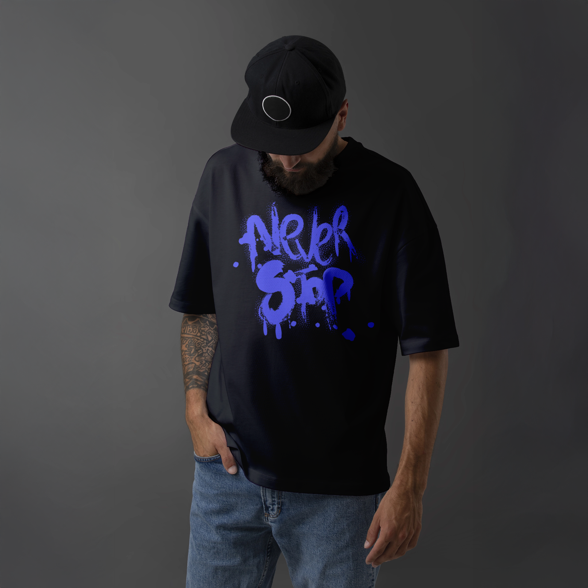 Never Stop Graffiti Graphic T-Shirt – Urban Streetwear Tee