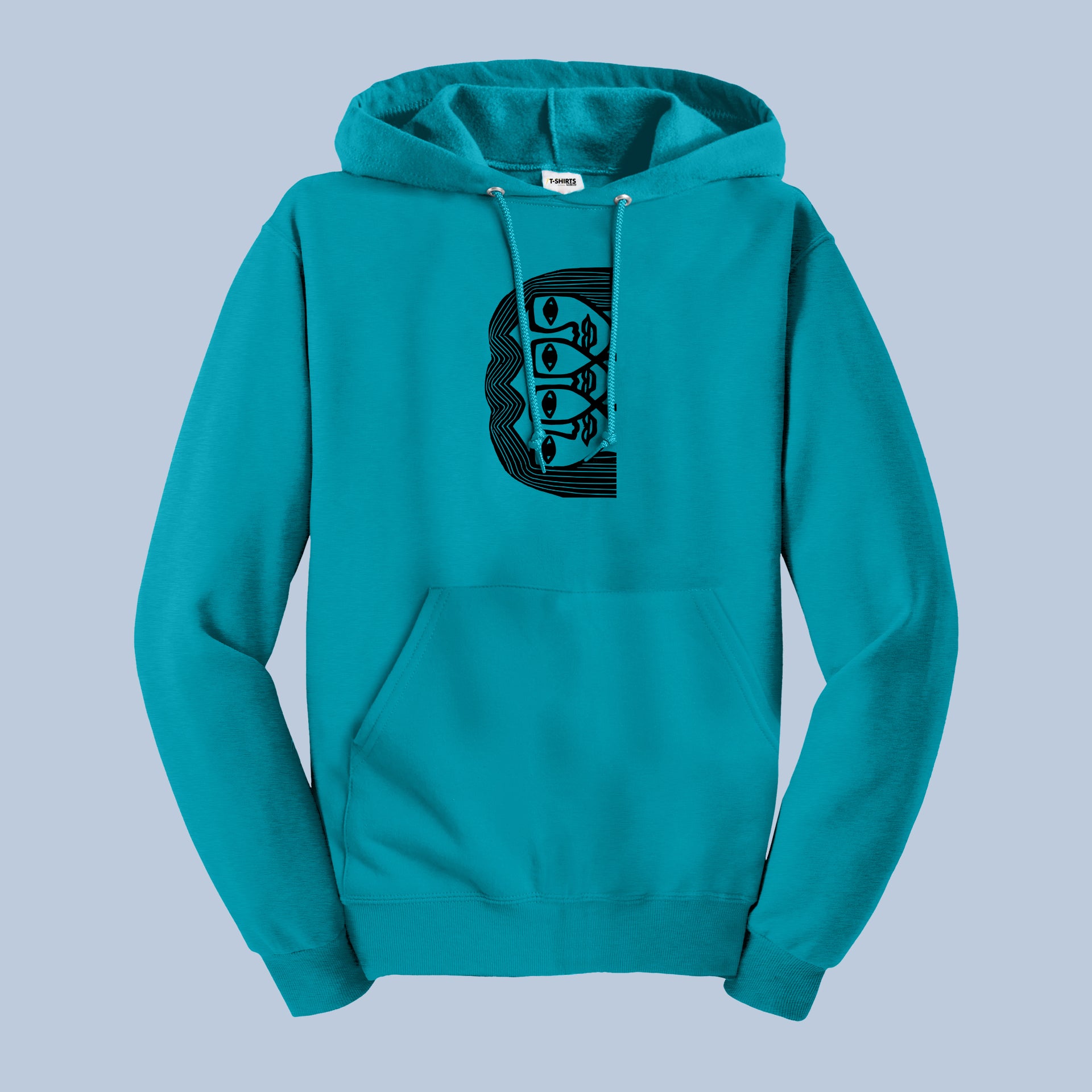Abstract Face Line Art Hoodie – Modern Minimalist Sweatshirt