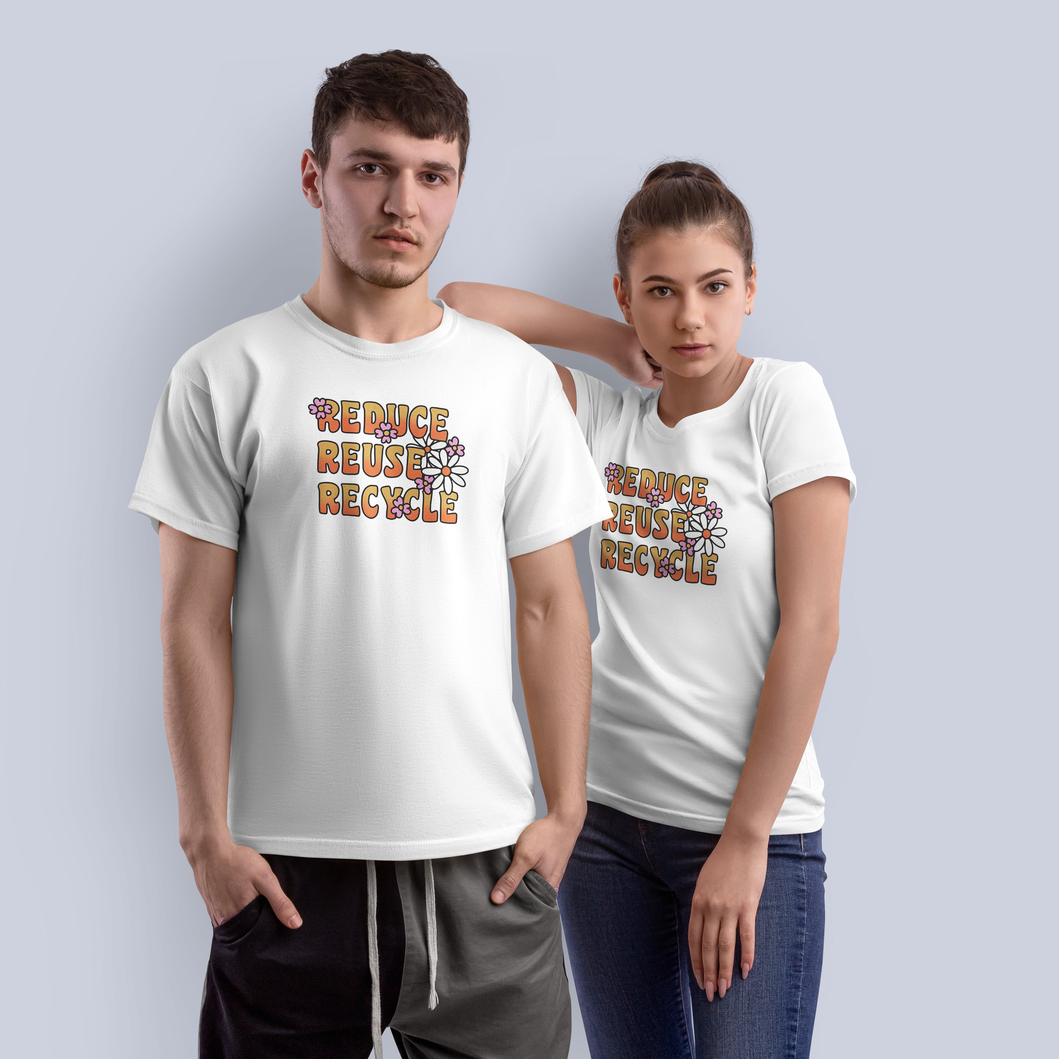 Reduce, Reuse, Recycle T-Shirt, Eco-Friendly Sustainable Tee