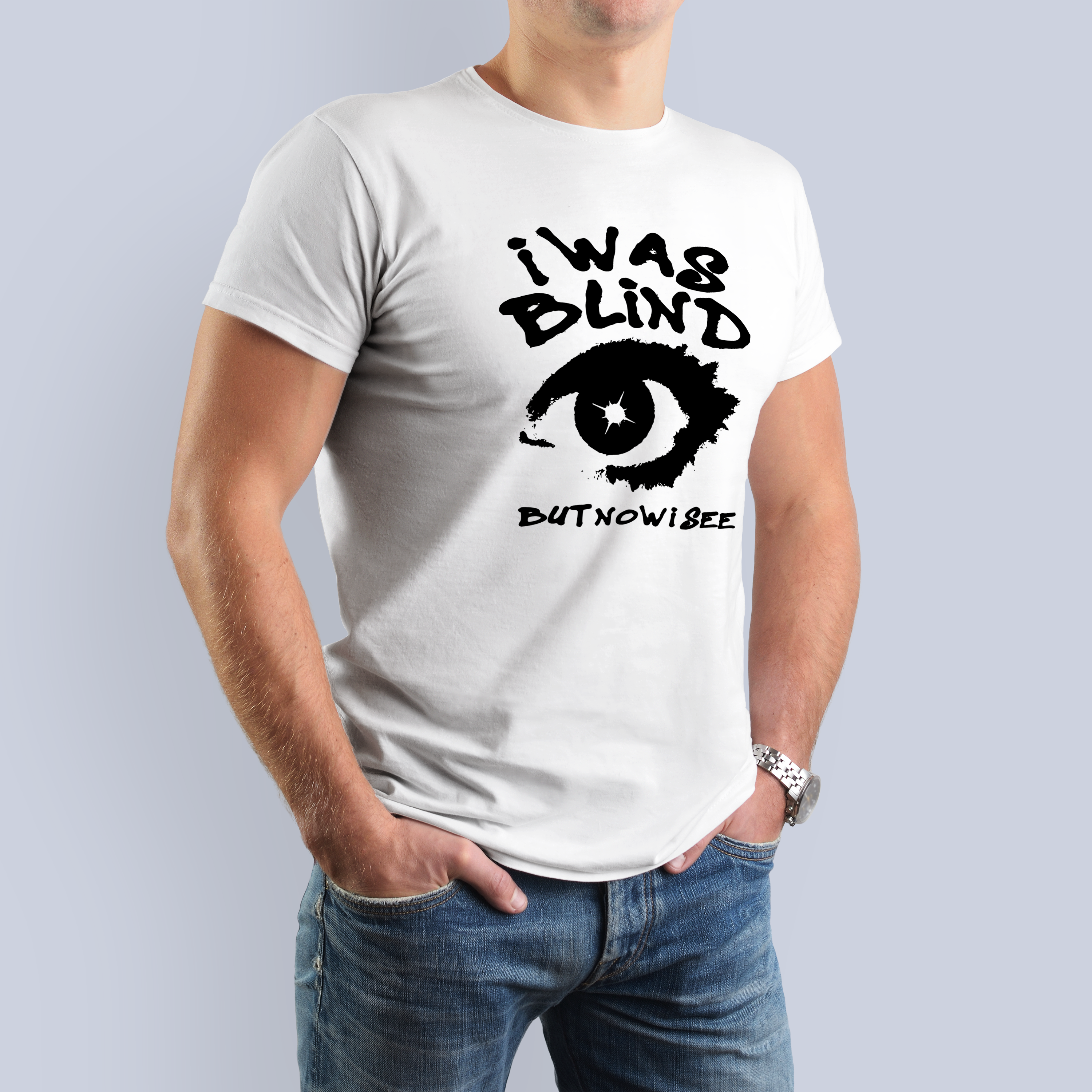 I Was Blind But Now I See Eye Graphic Tee 8