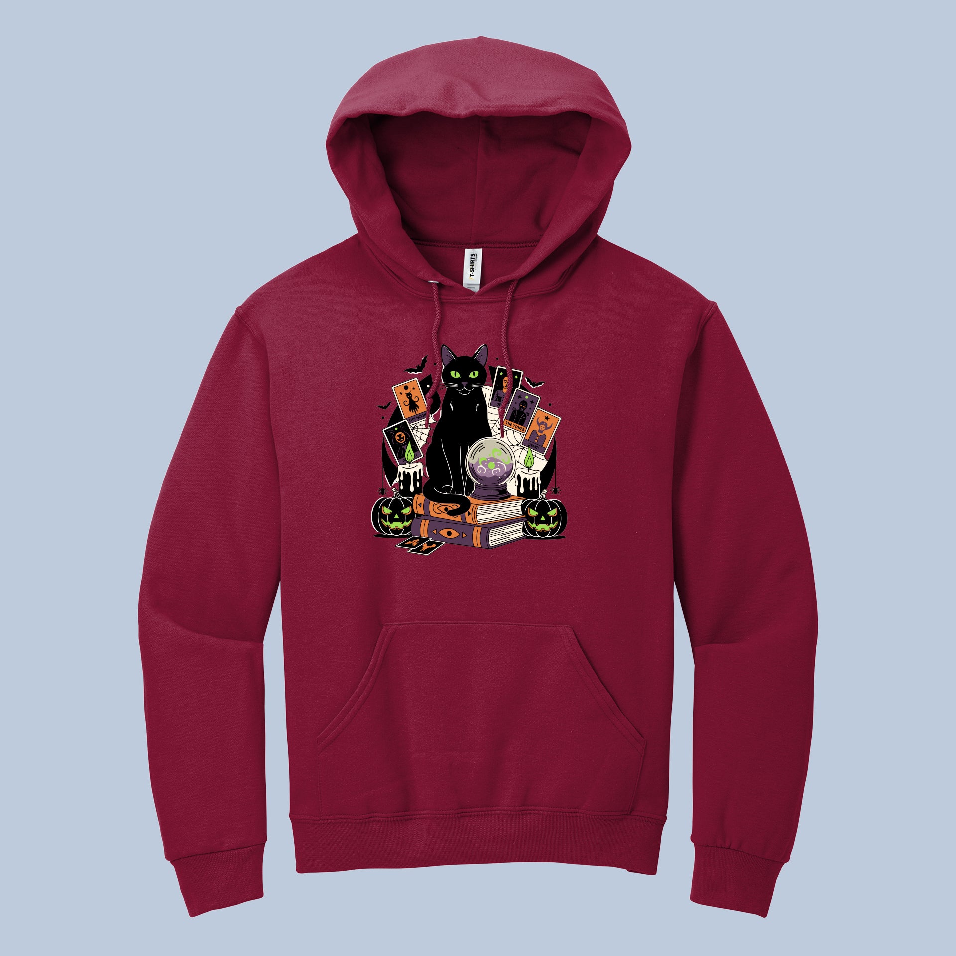 Mystic Black Cat Halloween Hoodie – Witchy Pumpkin Sweatshirt for Spooky Season 3