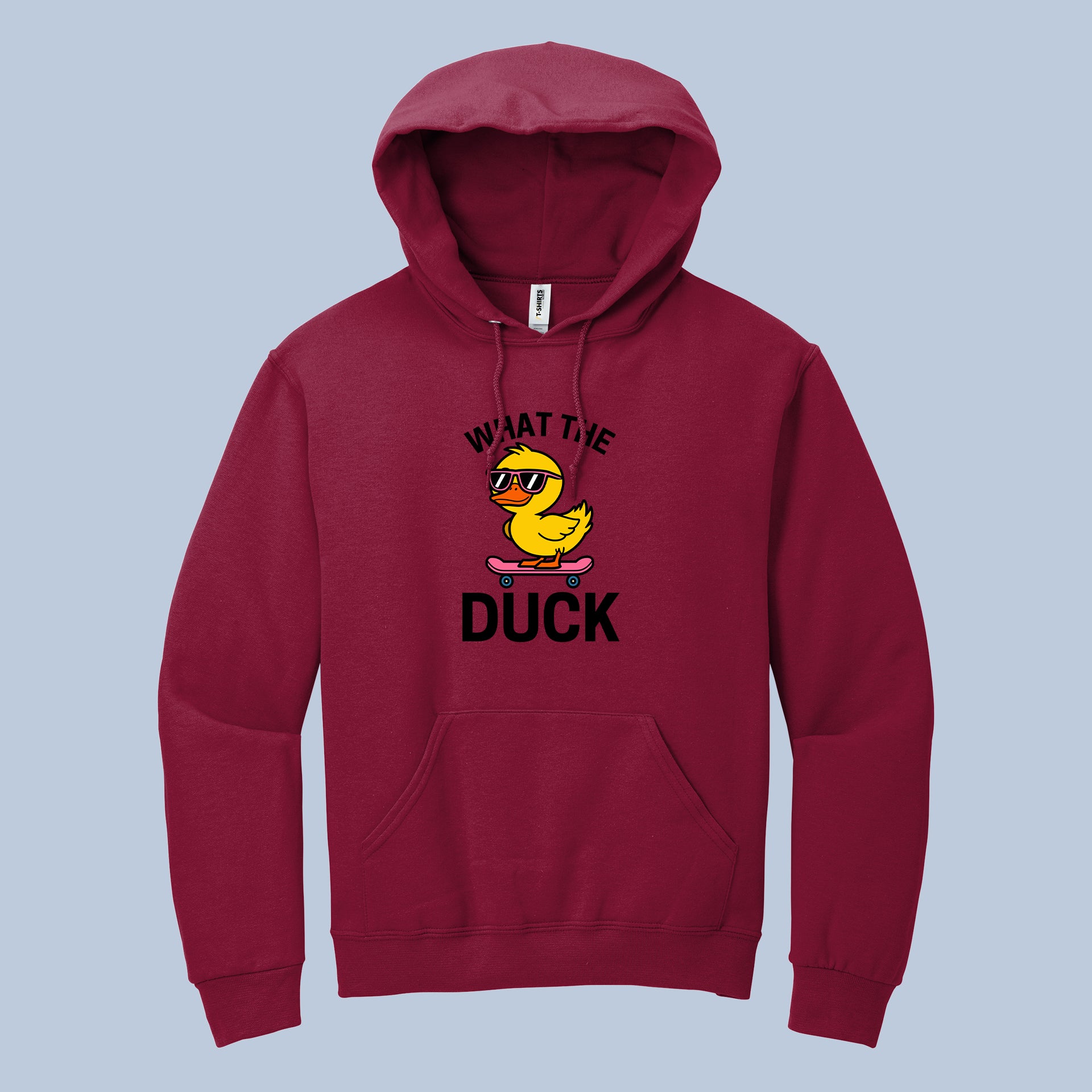 What The Duck Hoodie – Funny Skateboarding Duck Pullover 3
