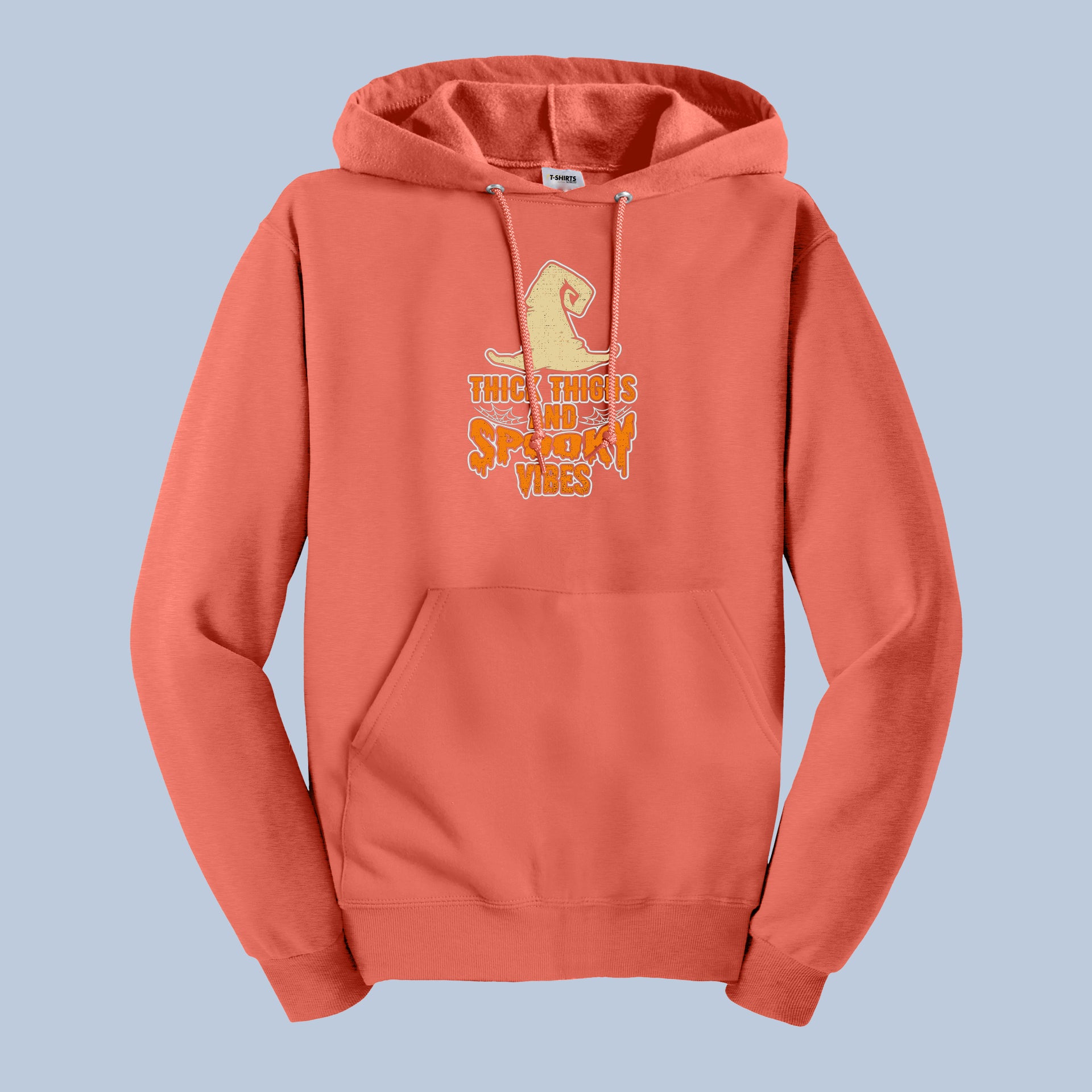 Thick Thighs and Spooky Vibes Hoodie – Funny Witch Hat Halloween Sweatshirt 3