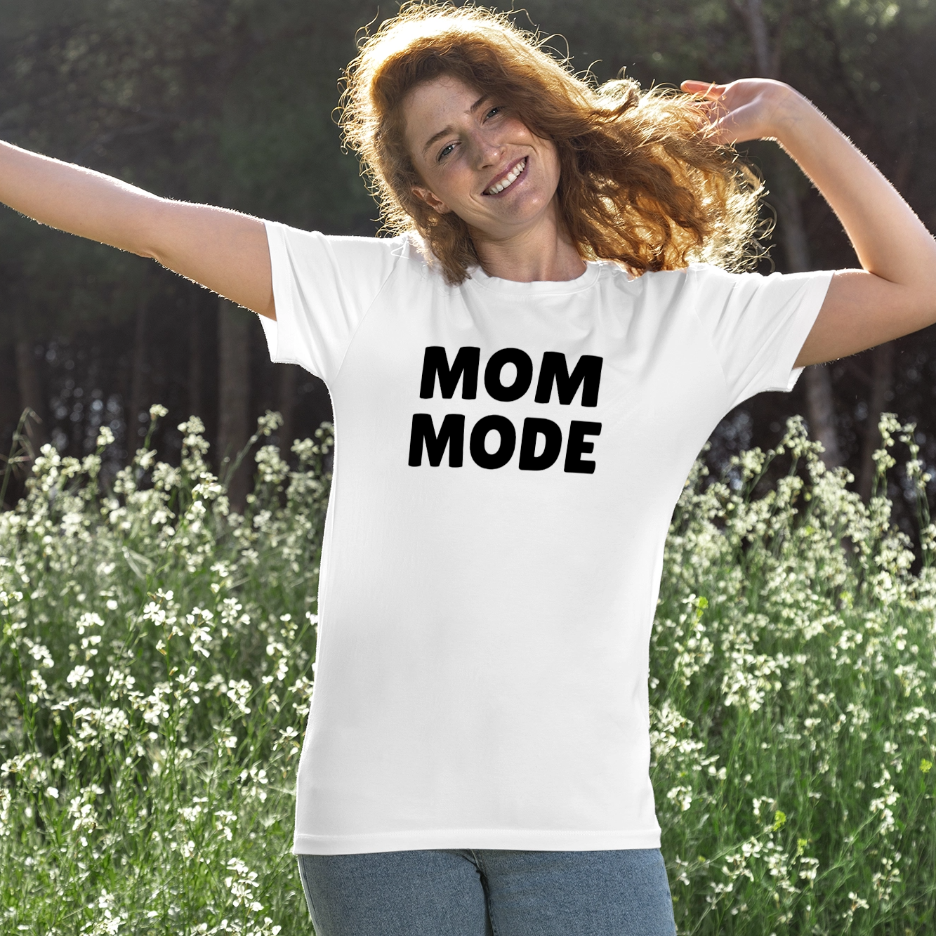 Mom Mode Graphic Tee - Perfect Gift for Moms 3