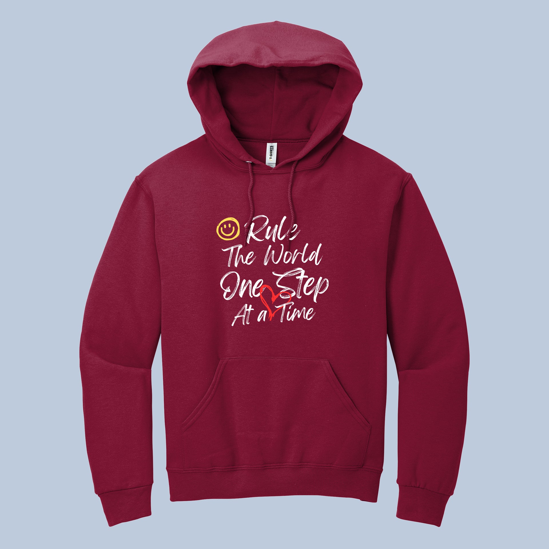 Rule The World One Step At a Time Motivational Hoodie 3