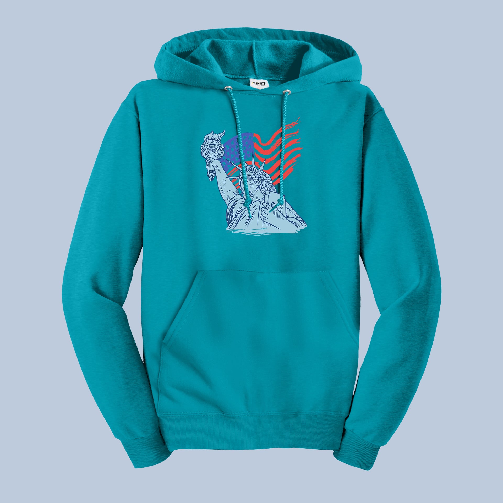 Statue of Liberty American Flag Hoodie – USA Patriotic Pullover 3