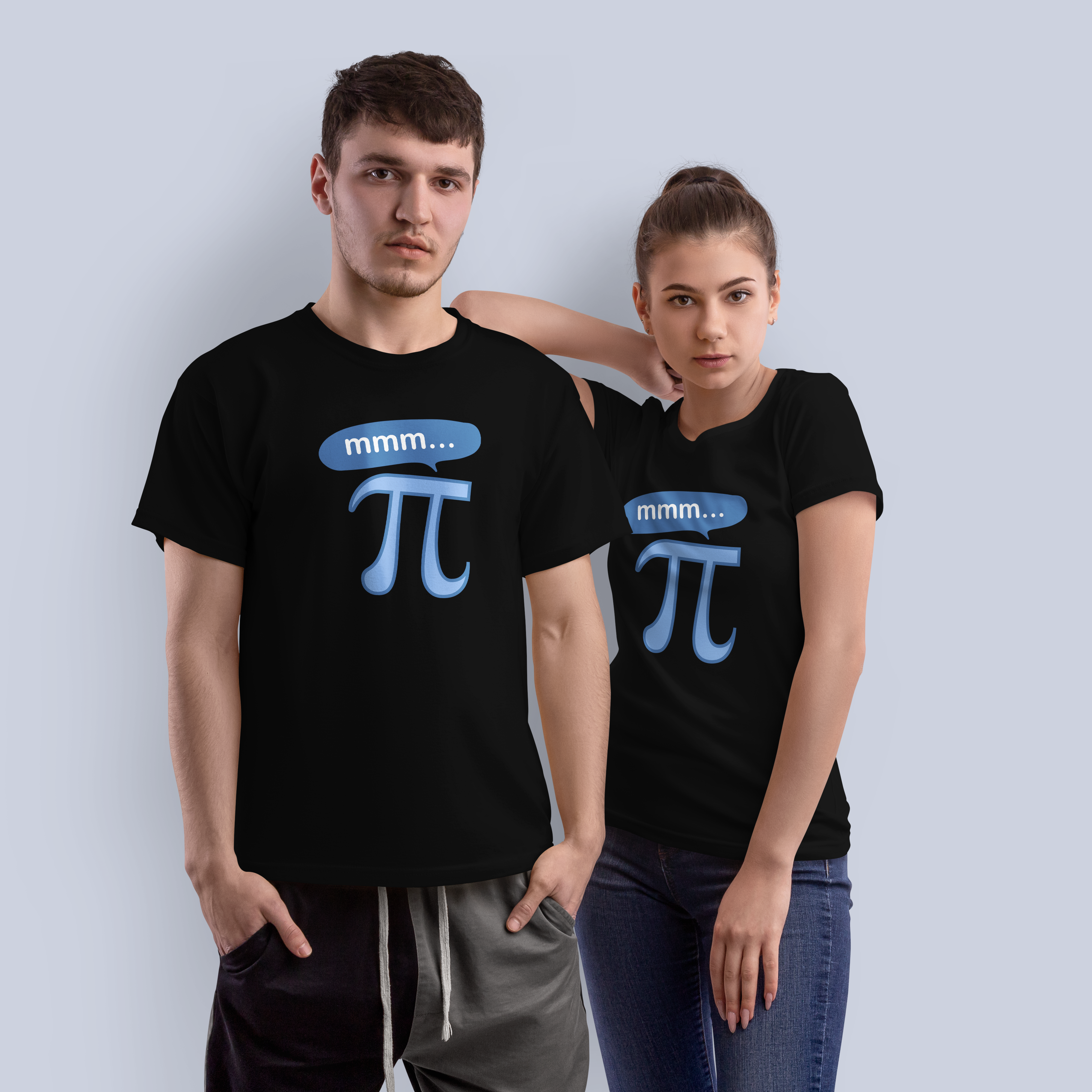 Mmm... Pi Graphic Tee | Funny Math & Science Black T-Shirt