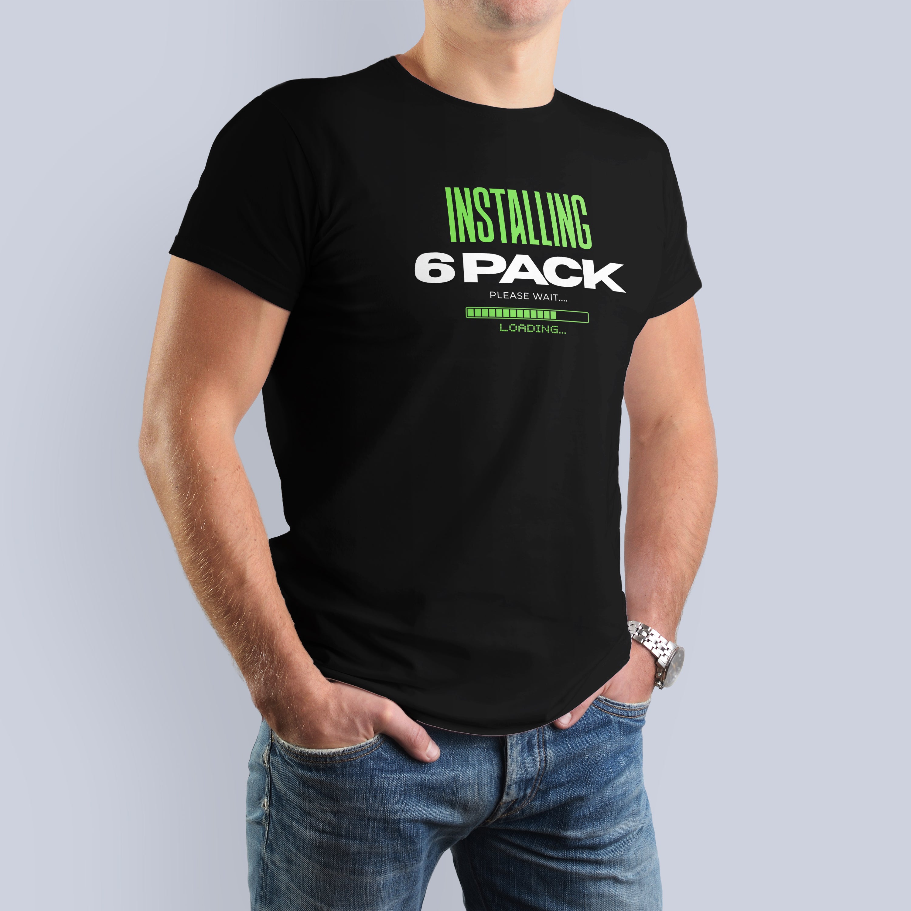 Installing 6-Pack Funny Gym & Workout T-Shirt 3