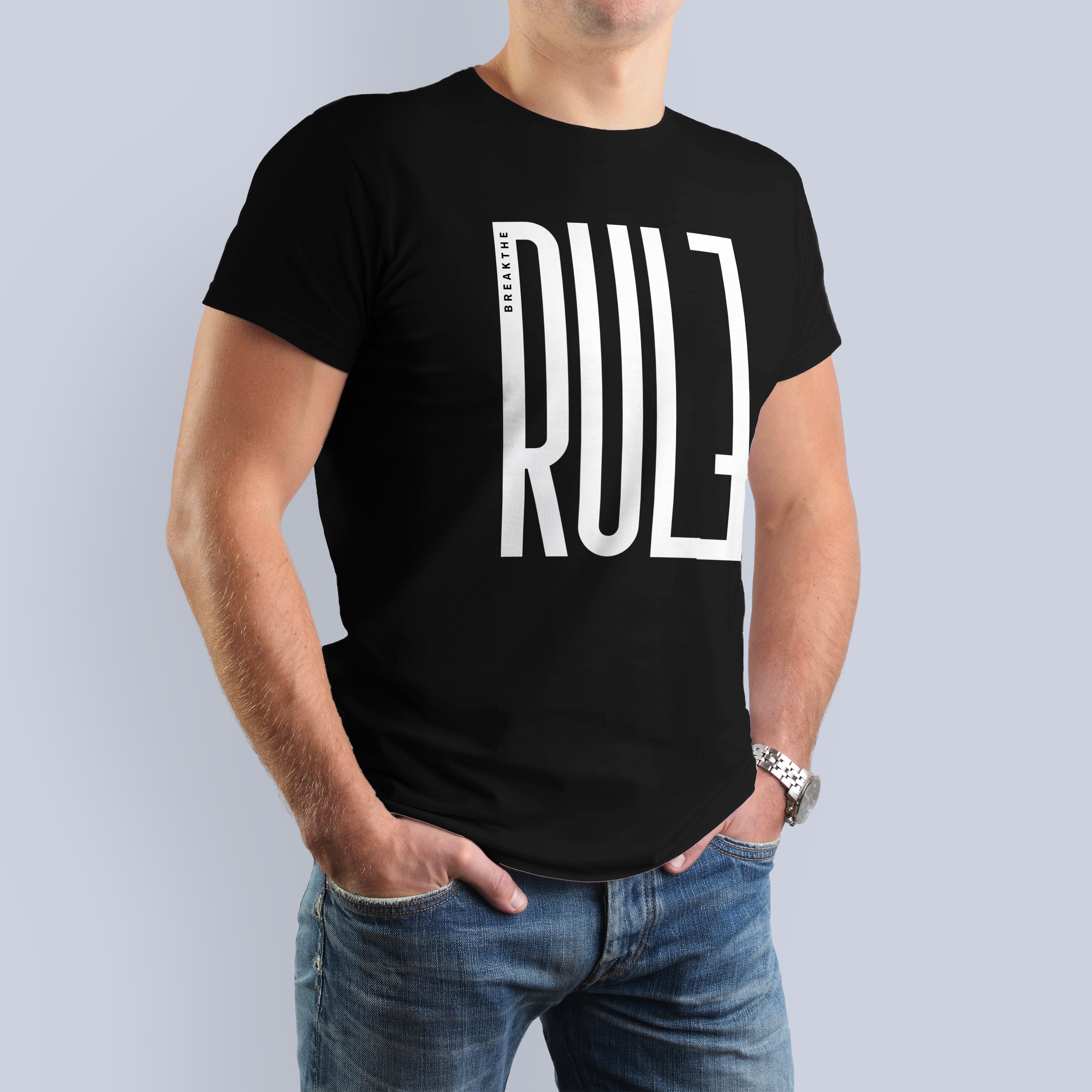 RULE Geometric Graphic T-Shirt 3