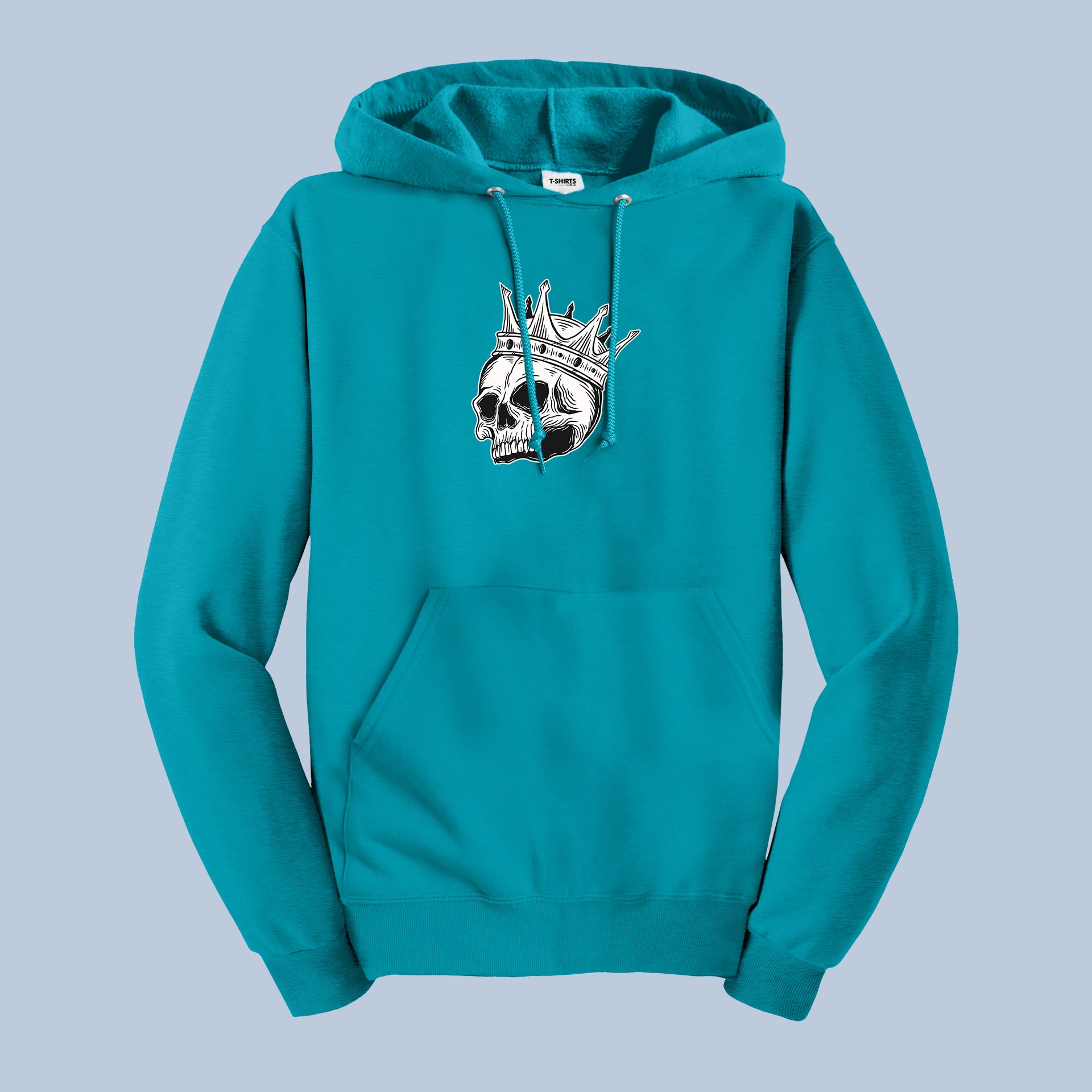 Crowned Skull Hoodie – Gothic Streetwear Skull King Pullover 3