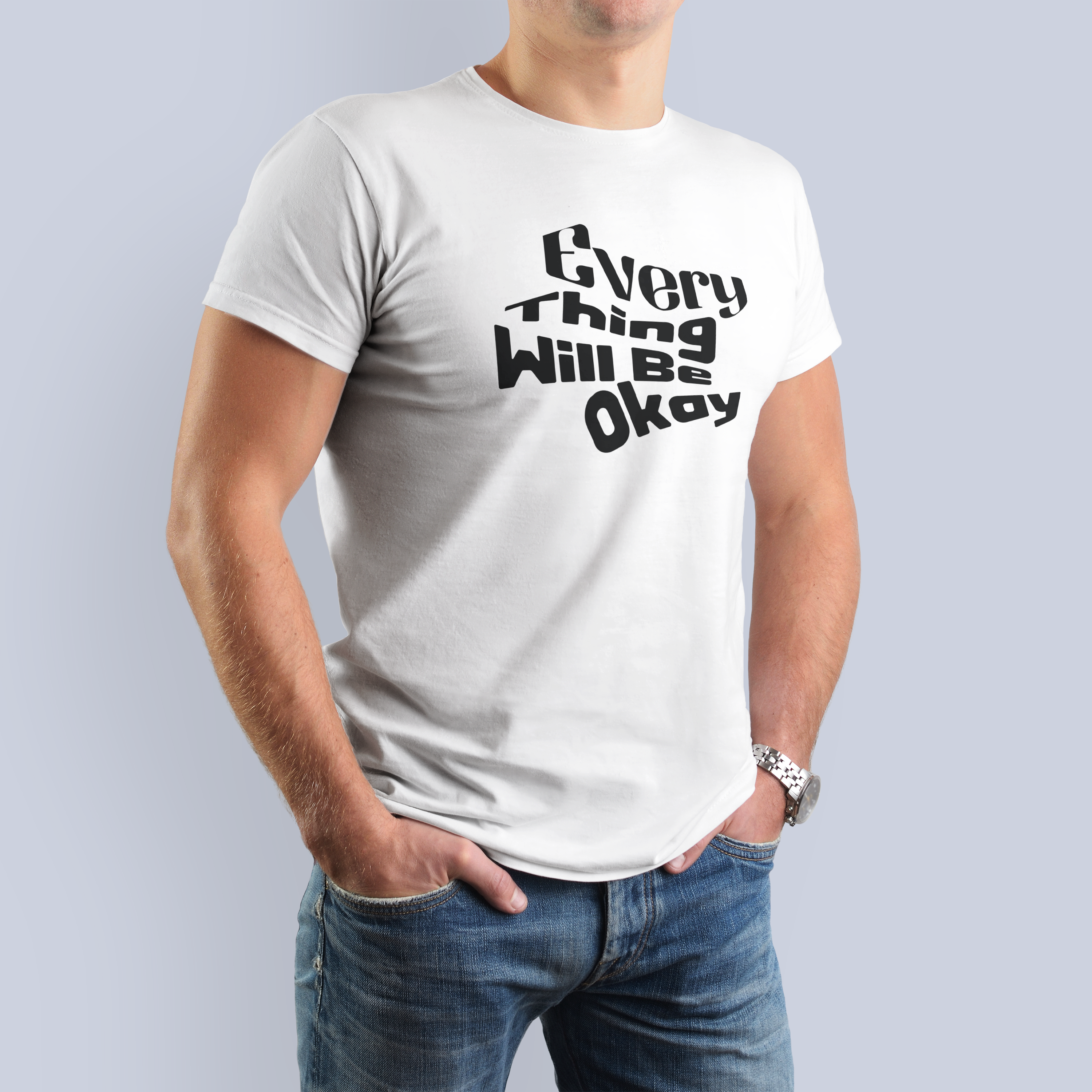 Everything Will Be Okay Inspirational Graphic T-Shirt 3