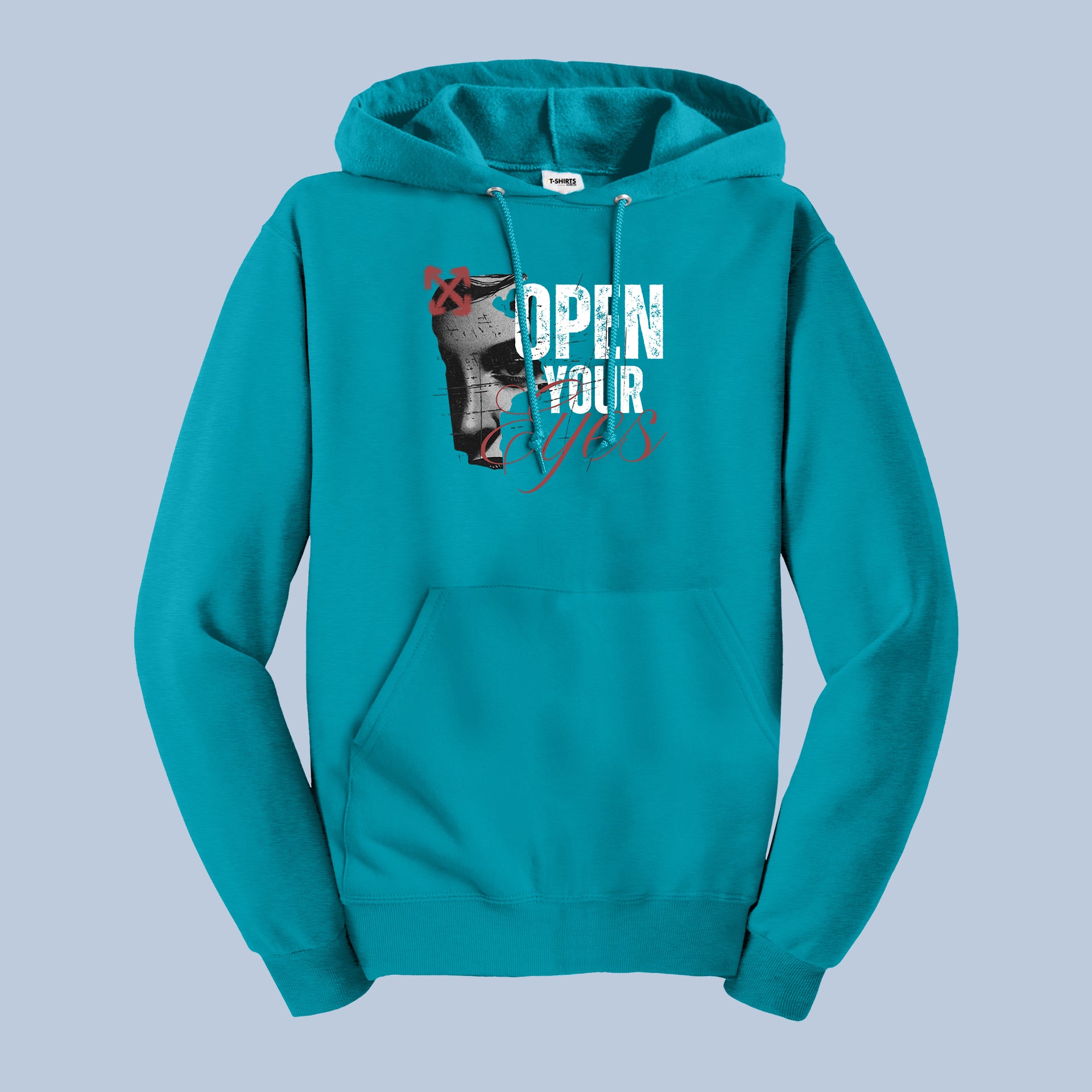 Open Your Eyes Graphic Statement Hoodie