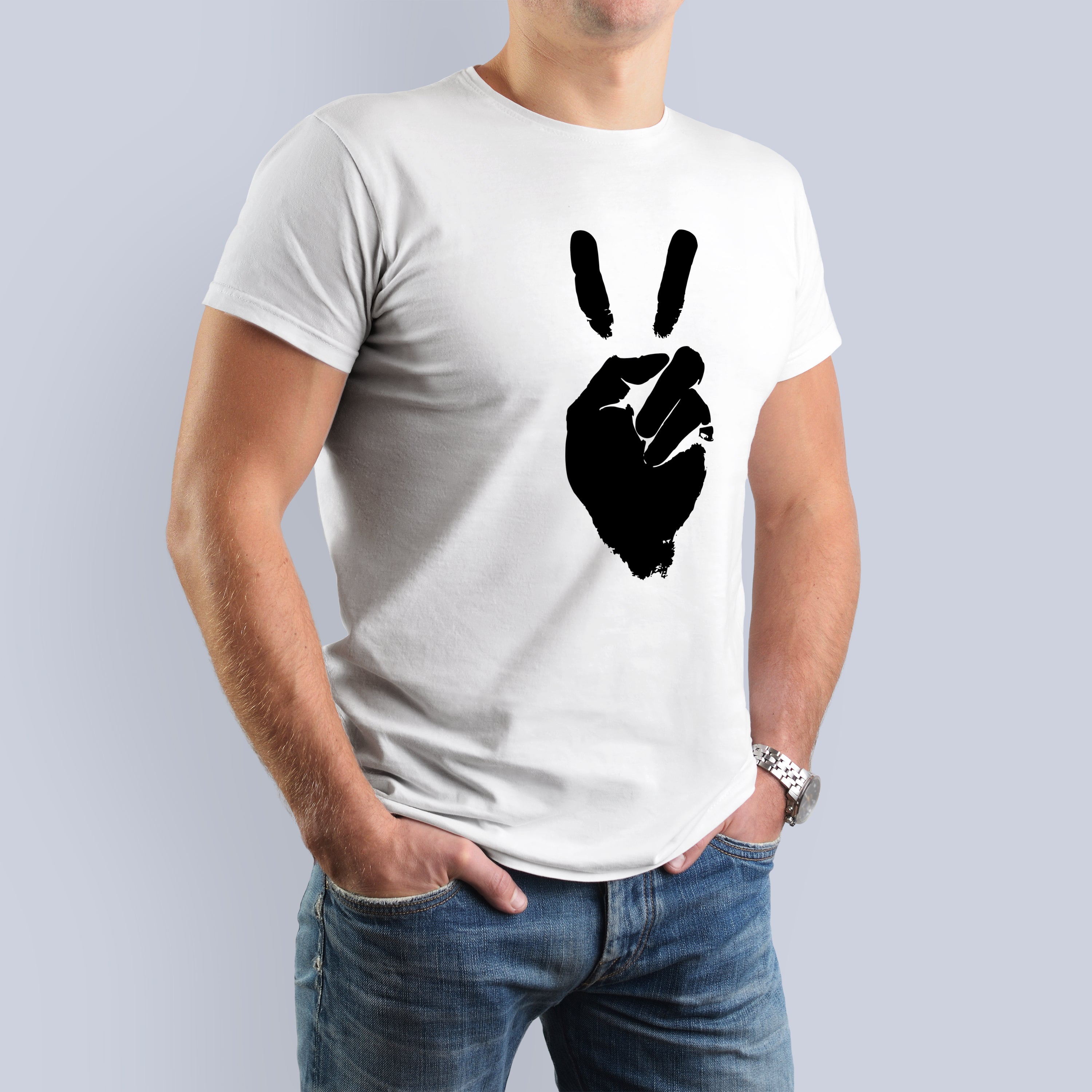 Peace Sign Graphic T-Shirt 3