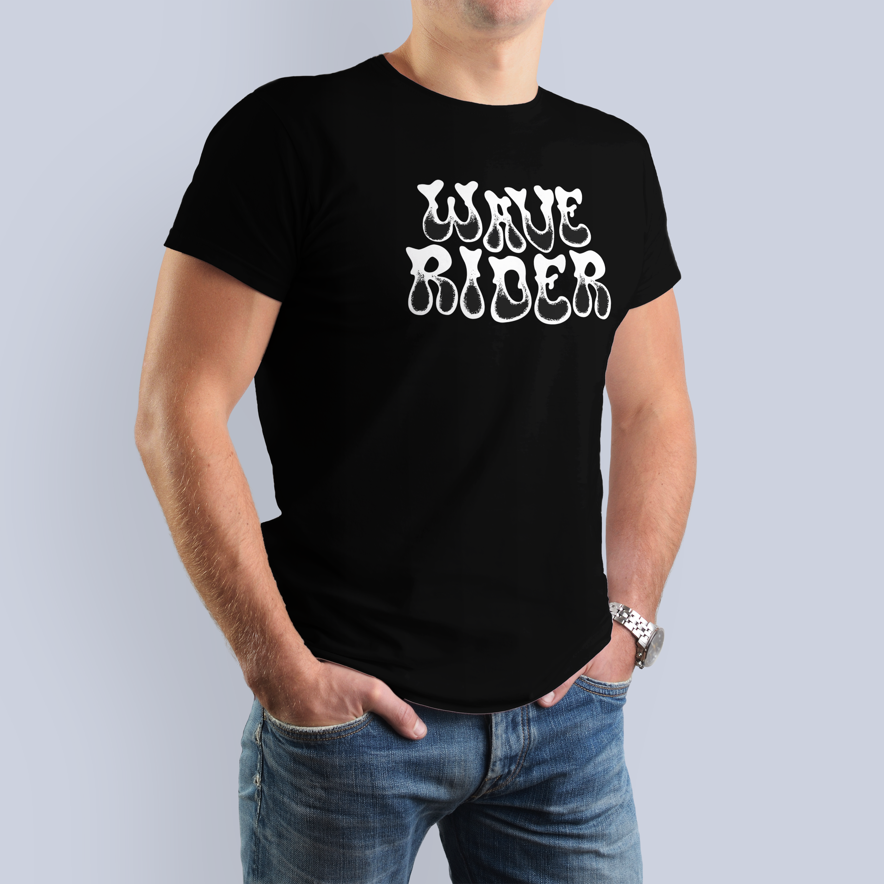 Wave Rider Retro Surf Style T-Shirt 3