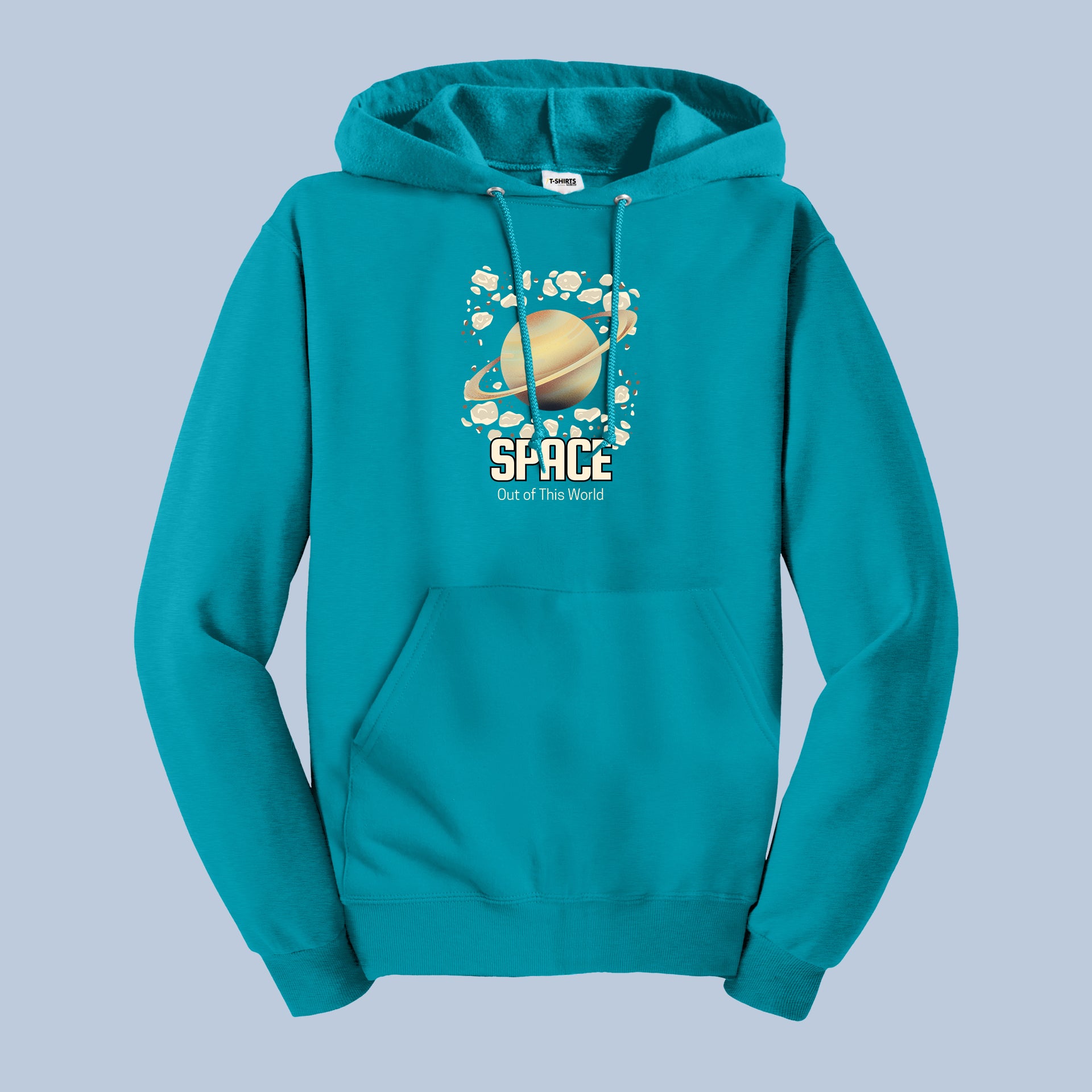 Out of This World Space & Saturn Planet Graphic Hoodie 3