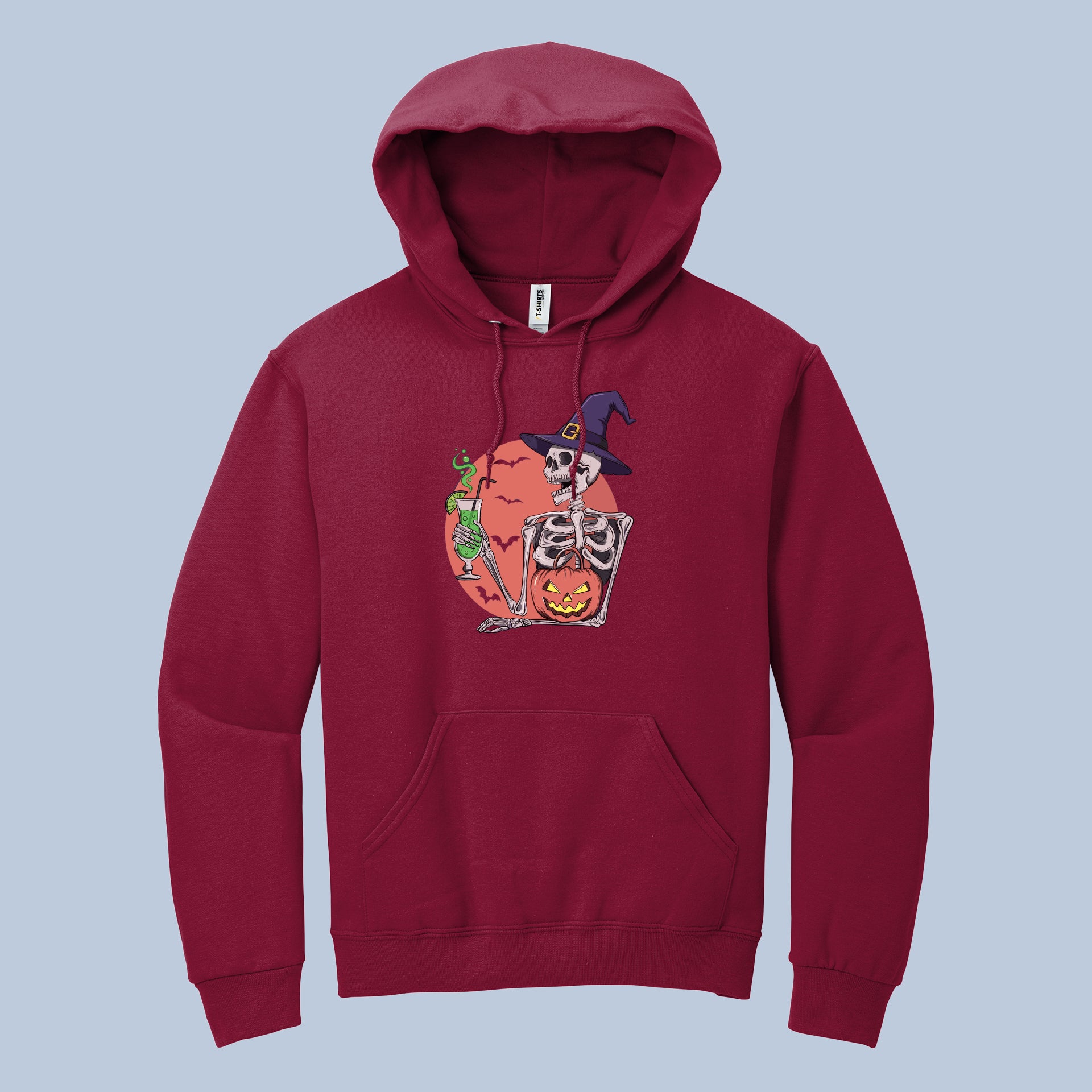 Witchy Skeleton Halloween Hoodie – Funny Skeleton With Potion and Pumpkin Sweatshirt 3