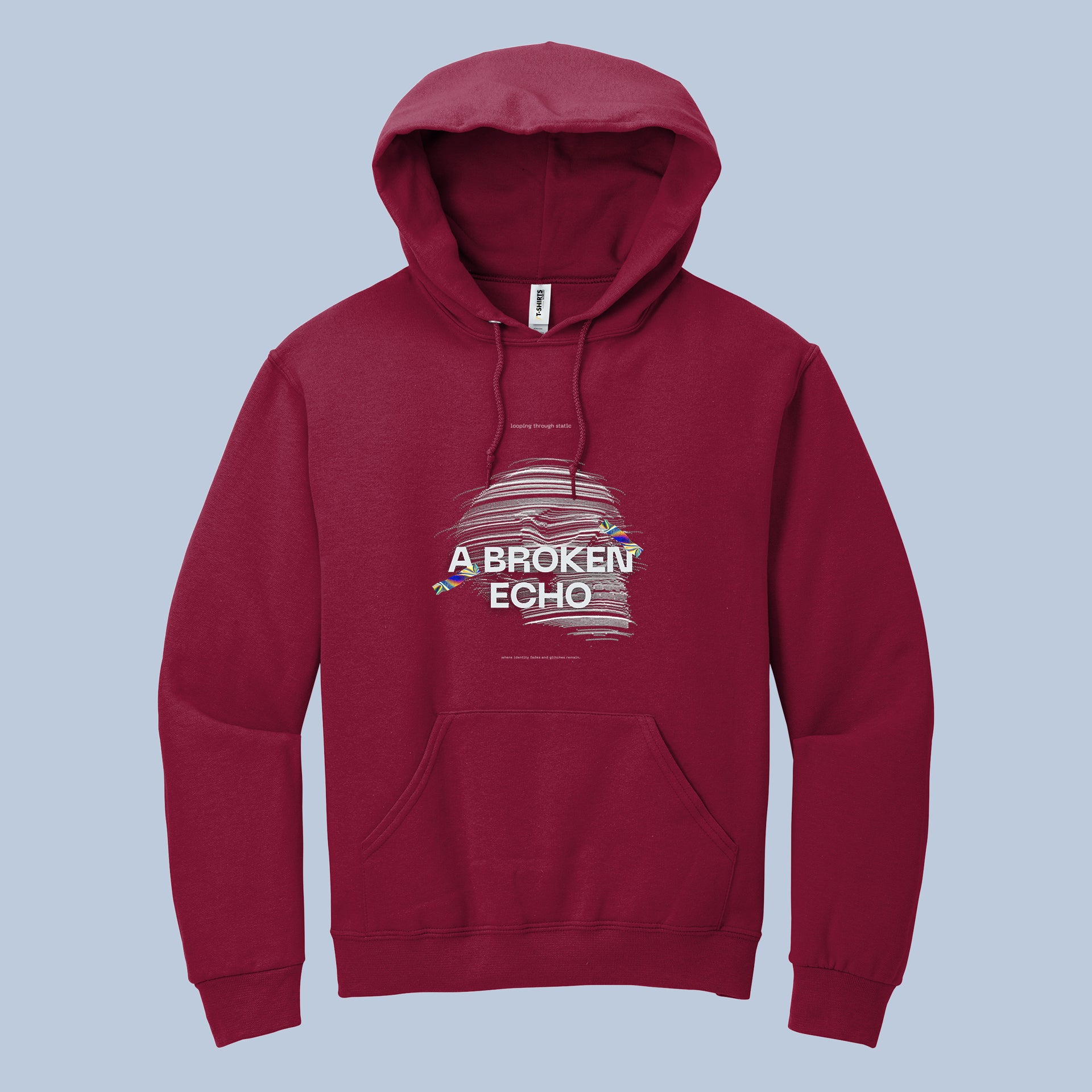 A Broken Echo Glitch Art Hoodie 3