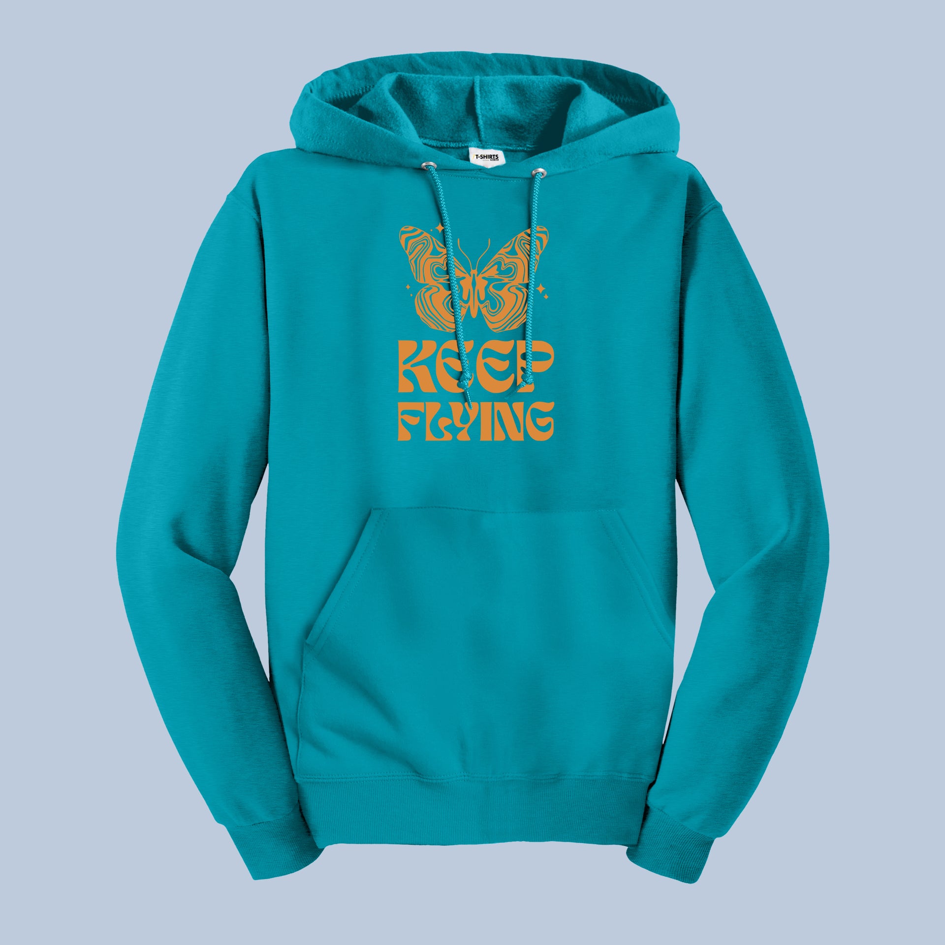 Keep Flying Butterfly Hoodie – Inspirational Graphic Unisex Sweatshirt, Motivational Quote Hoodie 3