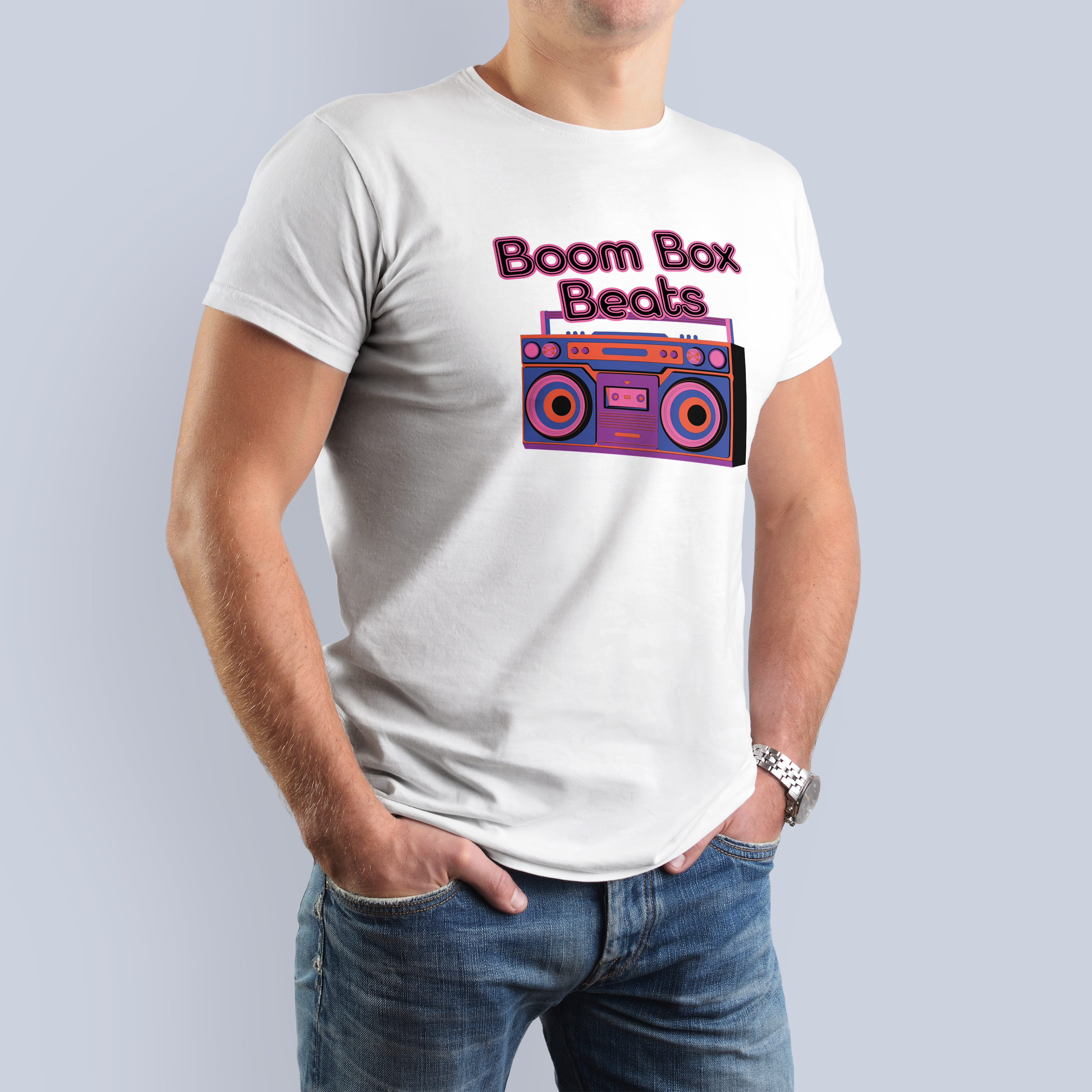 Boom Box Beats Retro 80s T-Shirt 3