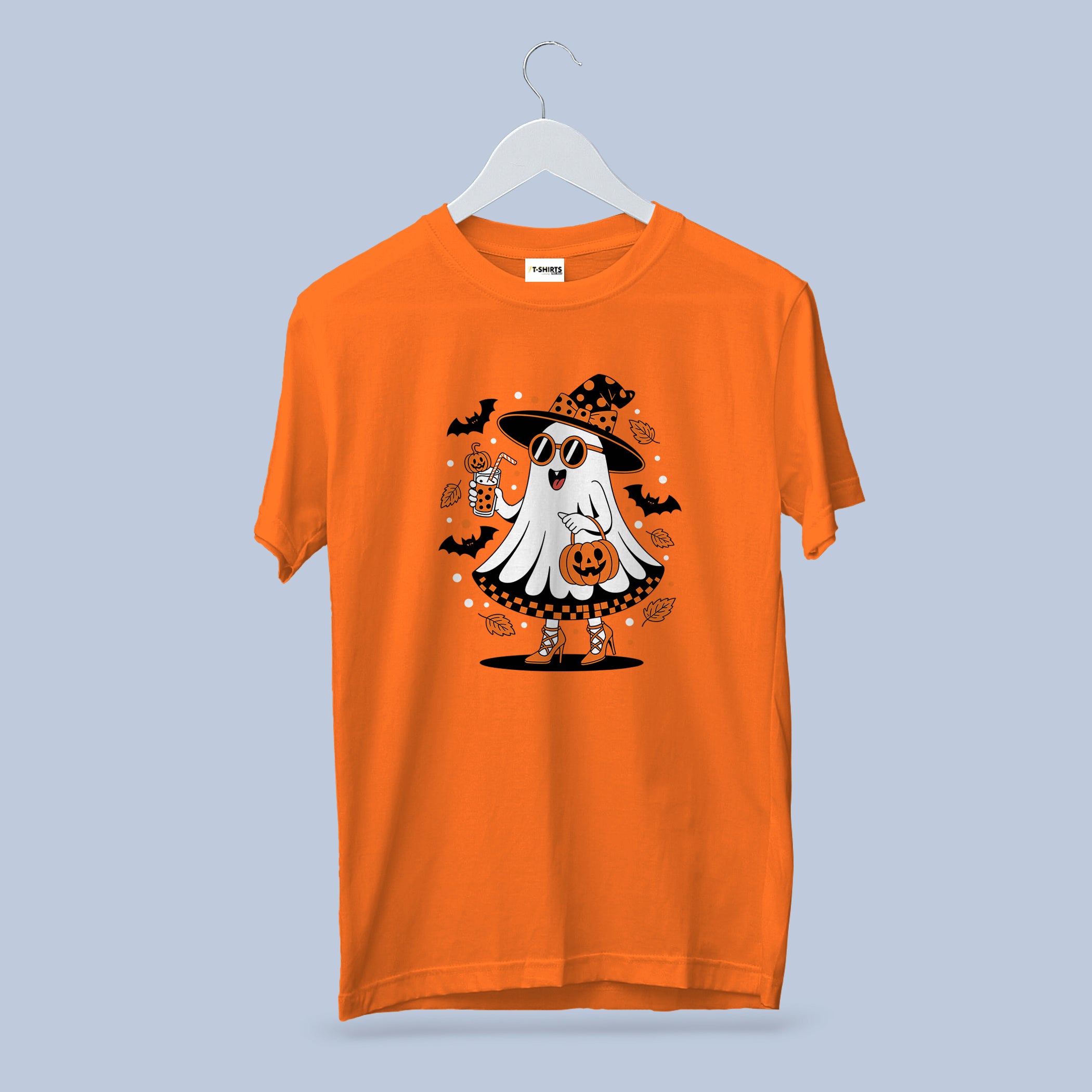 Witchy Ghost Halloween T-Shirt – Cute Pumpkin Trick or Treat Tee 3