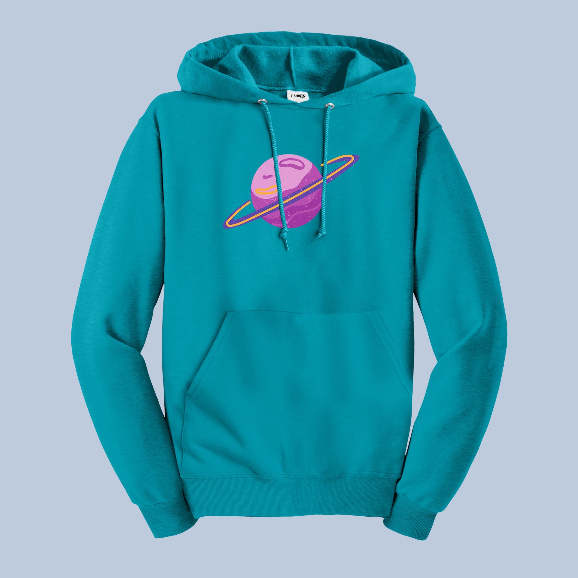 Planet Hoodie – Purple Cosmic Space Graphic Pullover 3