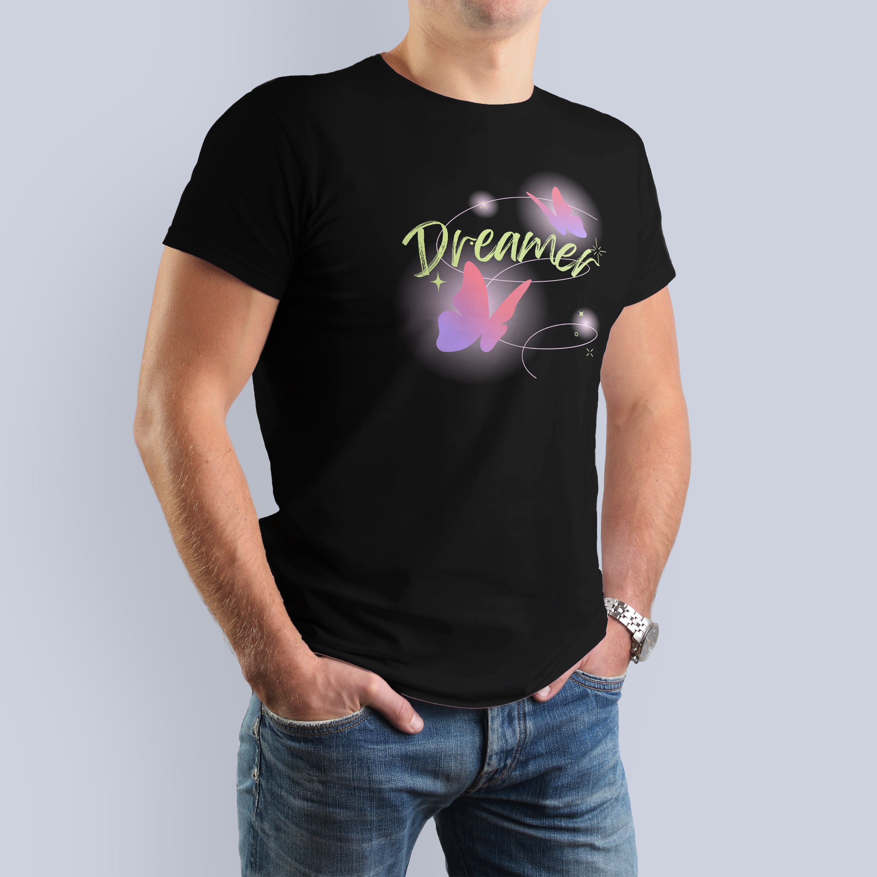 Dreamer Butterfly Graphic T-Shirt 3