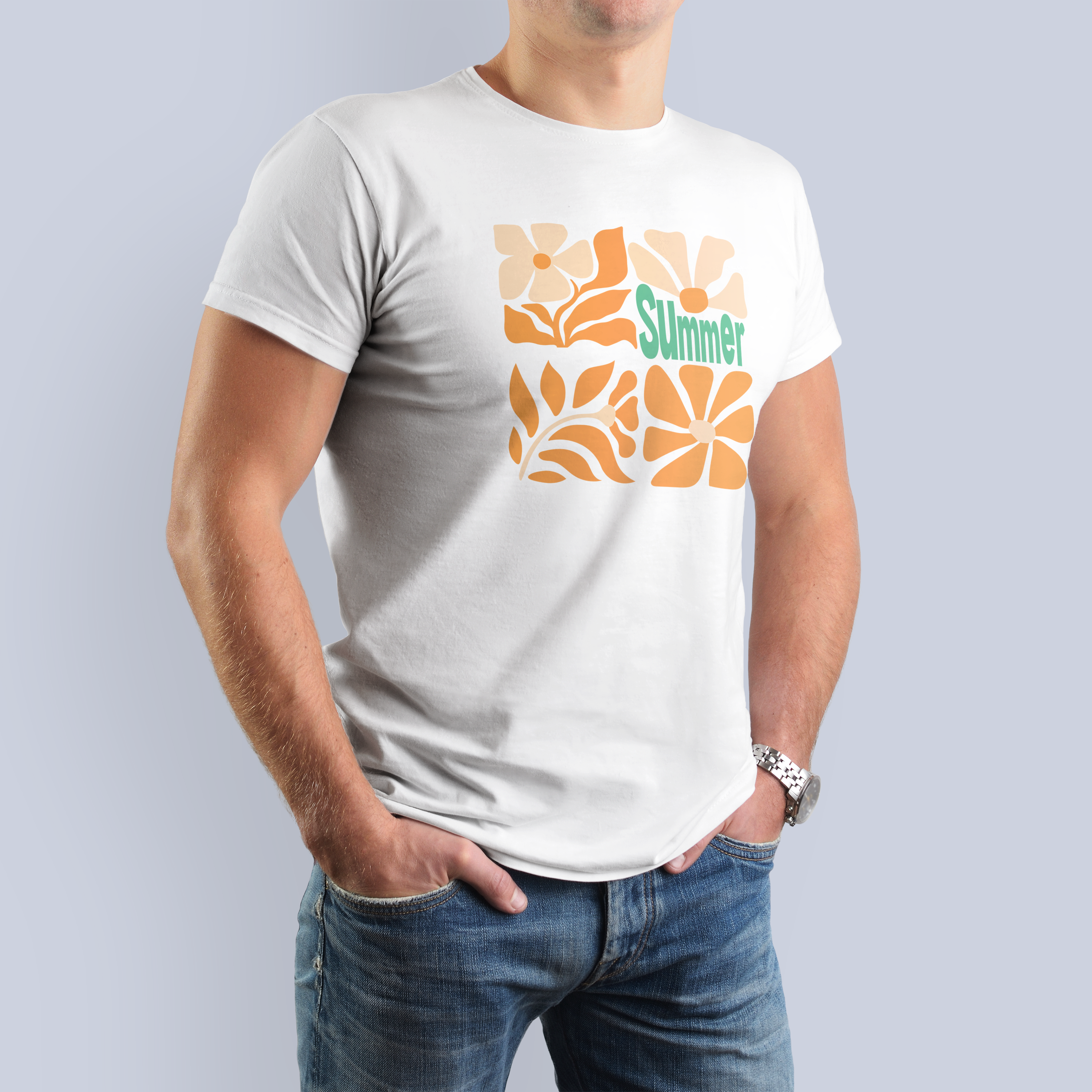 Summer Vibes Floral Graphic T-Shirt | Boho Botanical Tee 6