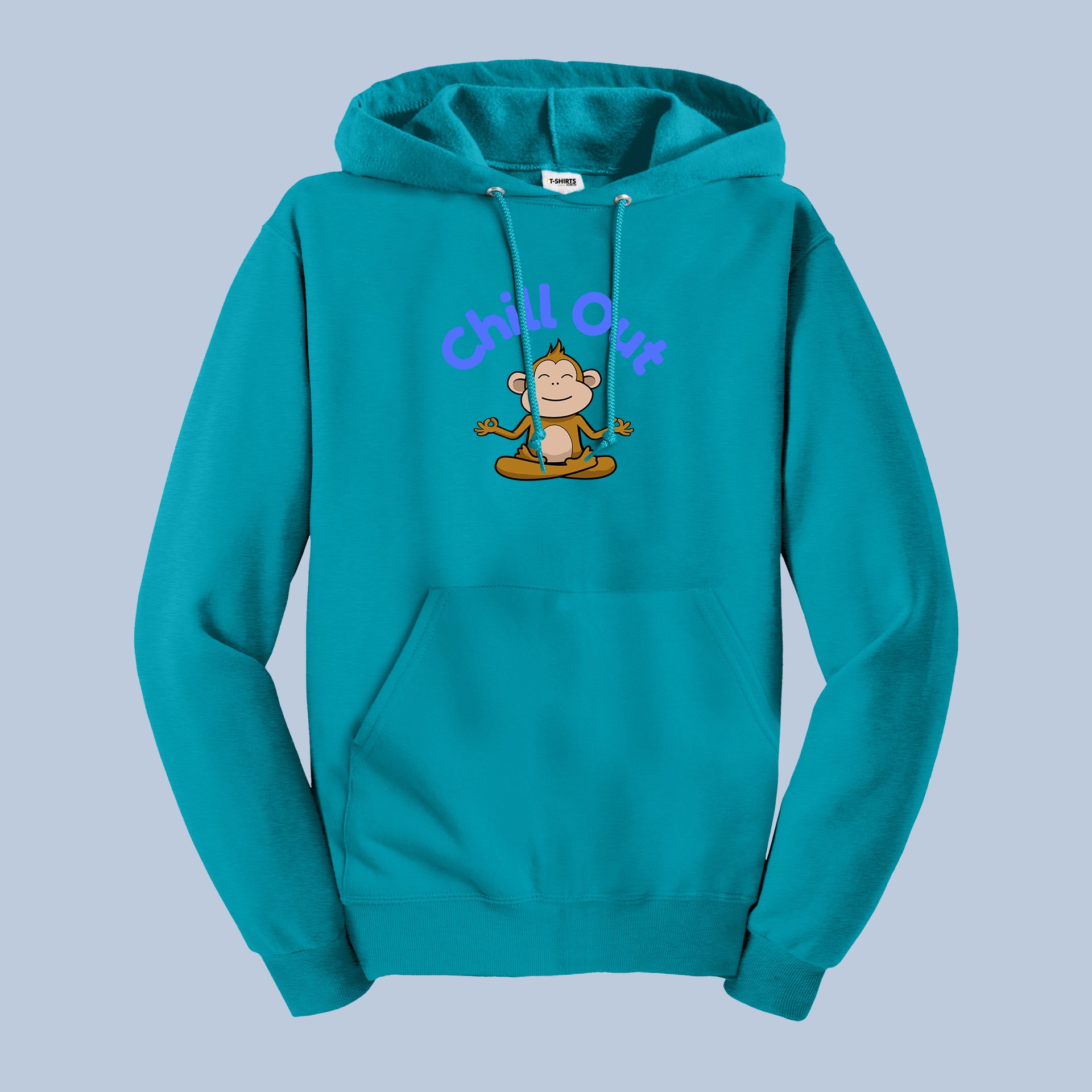 Chill Out Meditating Monkey Hoodie 3