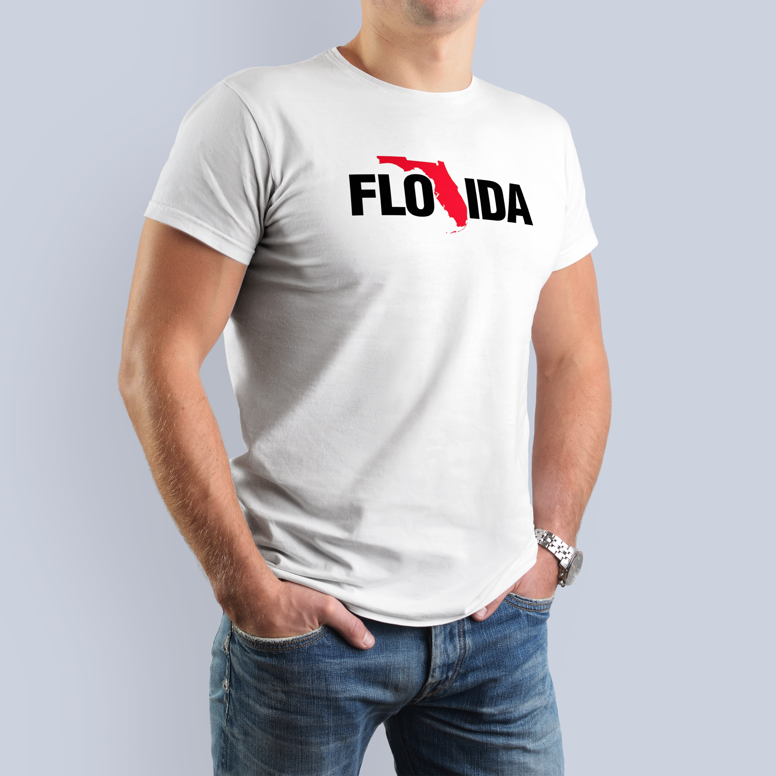 Florida Map Outline Tee 8