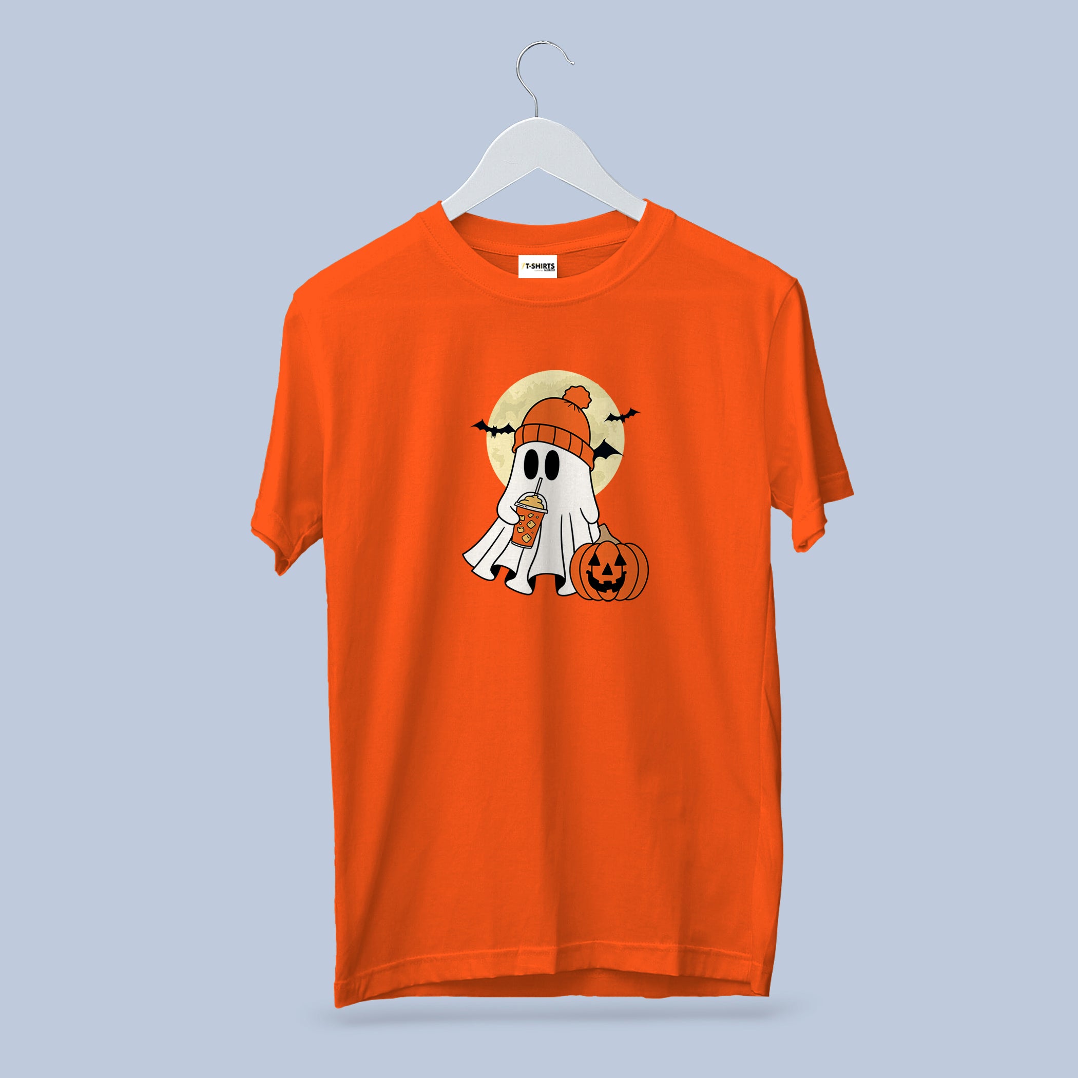 Cute Ghost Pumpkin Halloween T-Shirt – Spooky Fall Coffee Ghost Tee 4