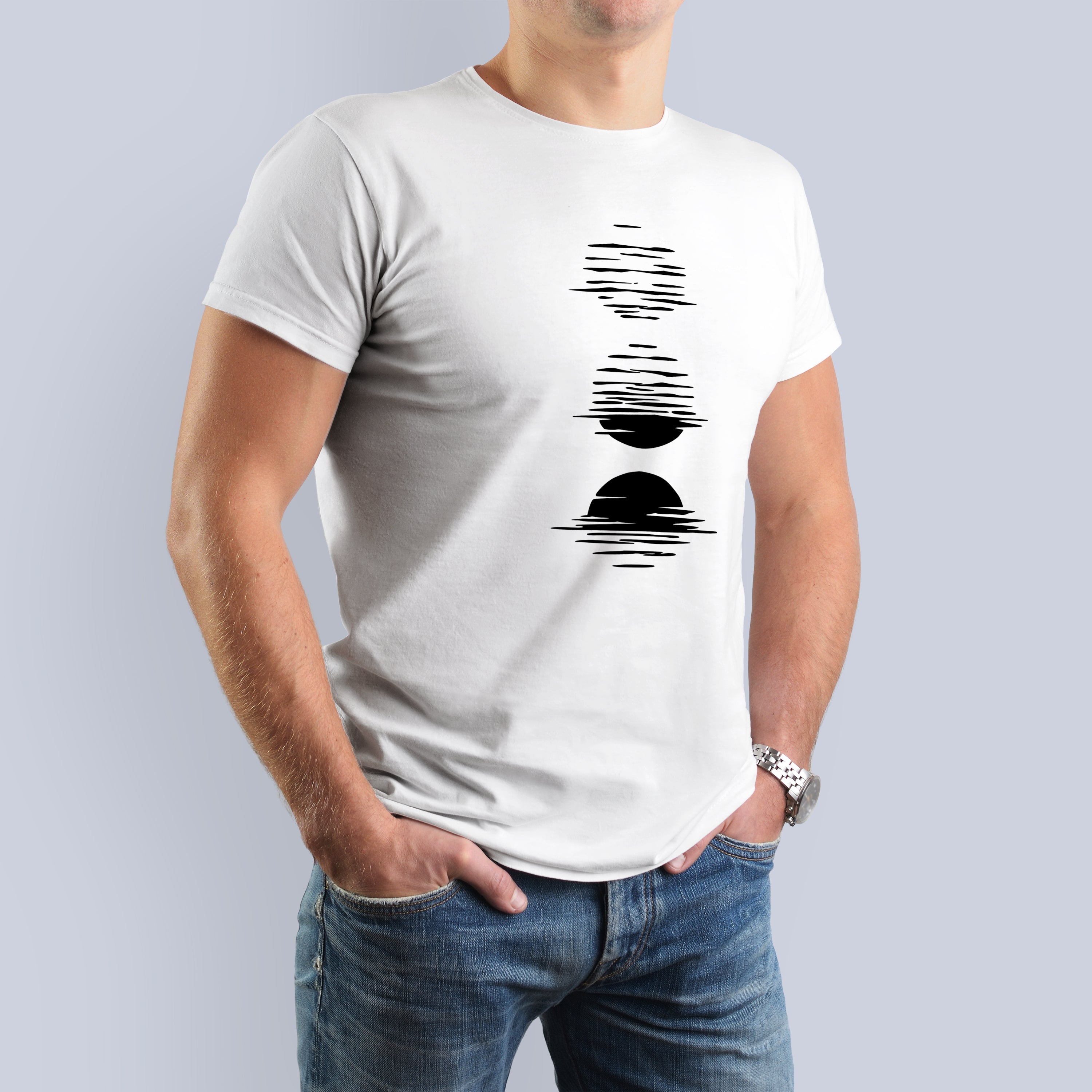 Distorted Sun" T-Shirt