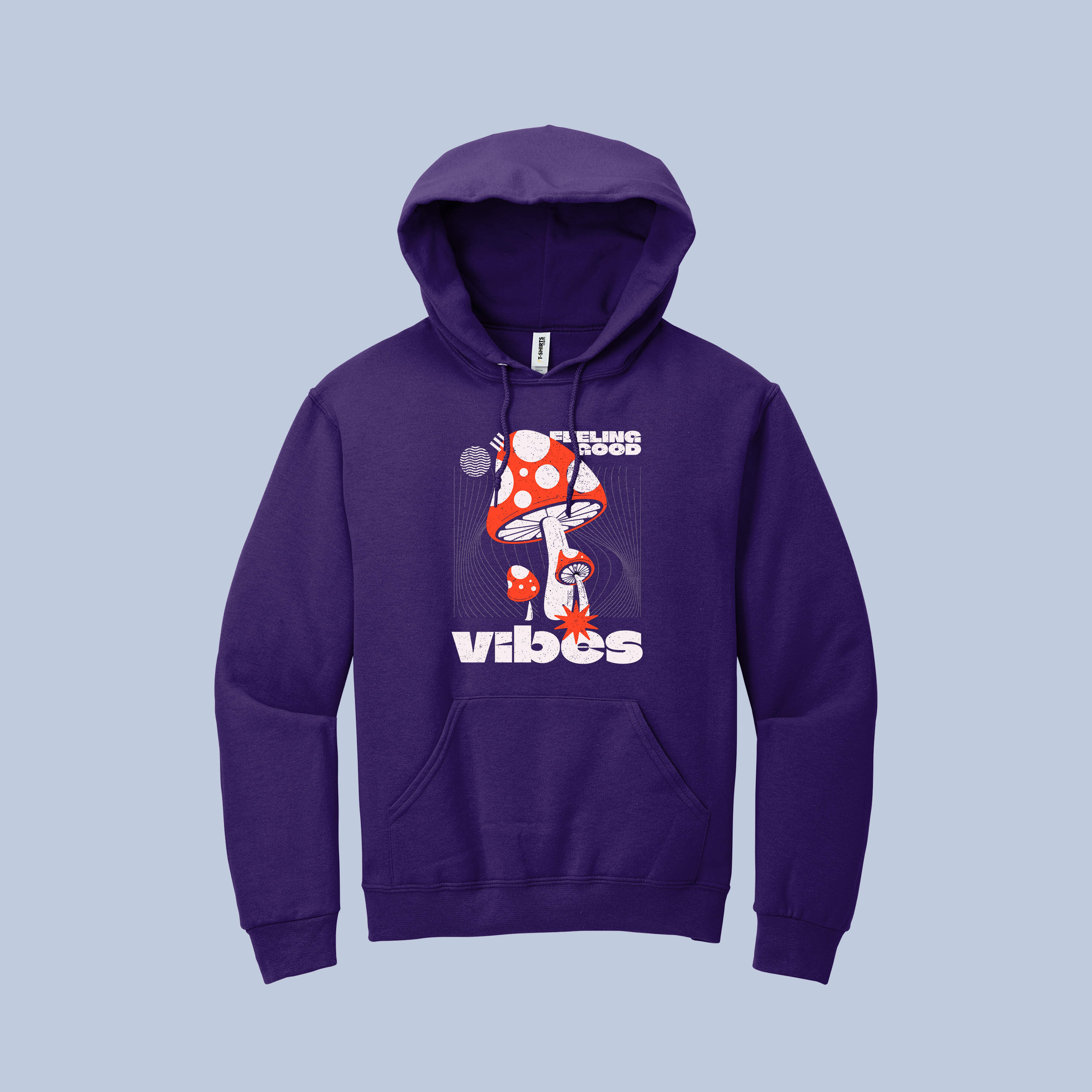 Feeling Good Vibes Hoodie – Psychedelic Mushroom Graphic 3