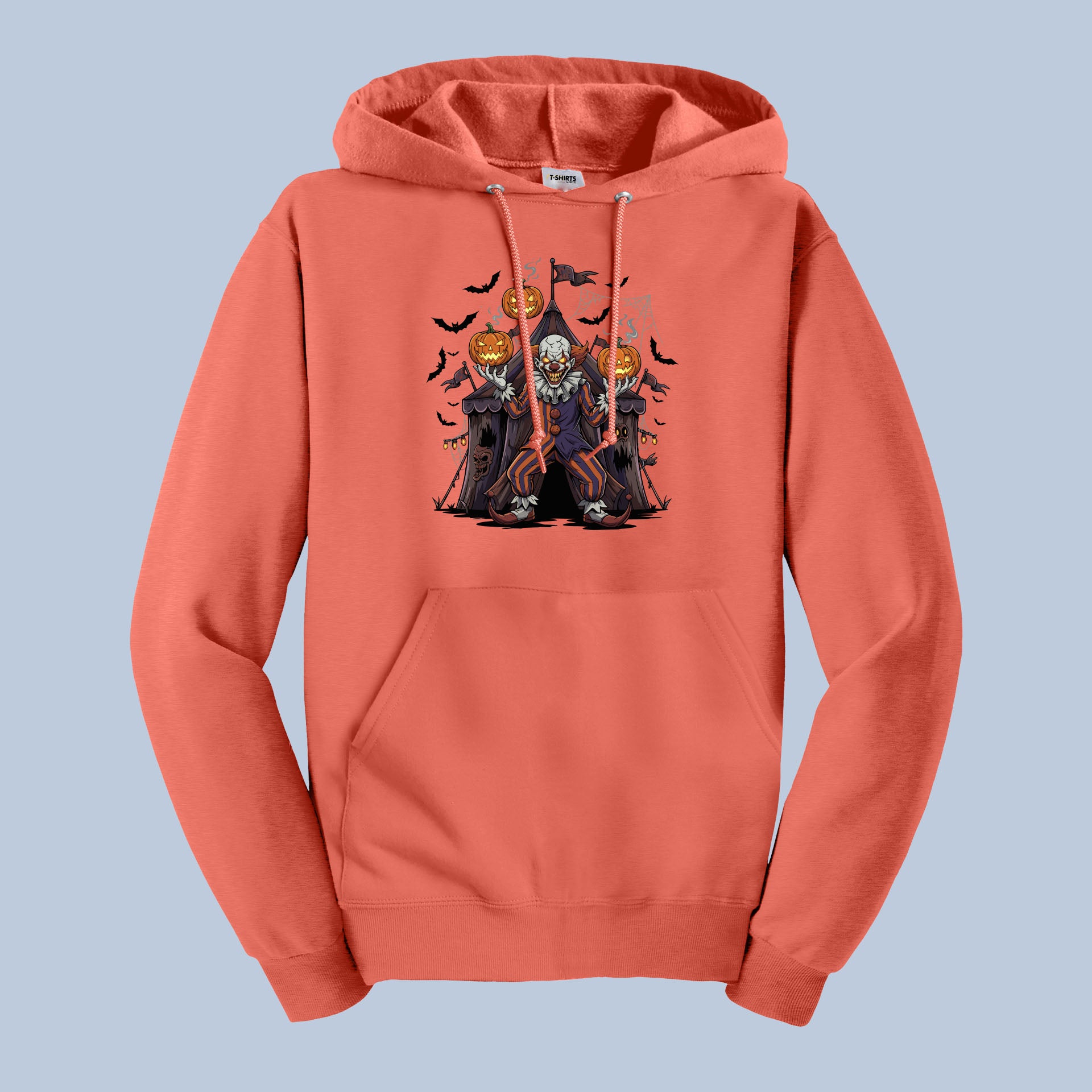 Scary Clown Hoodie – Creepy Halloween Horror Sweatshirt with Pumpkins 3