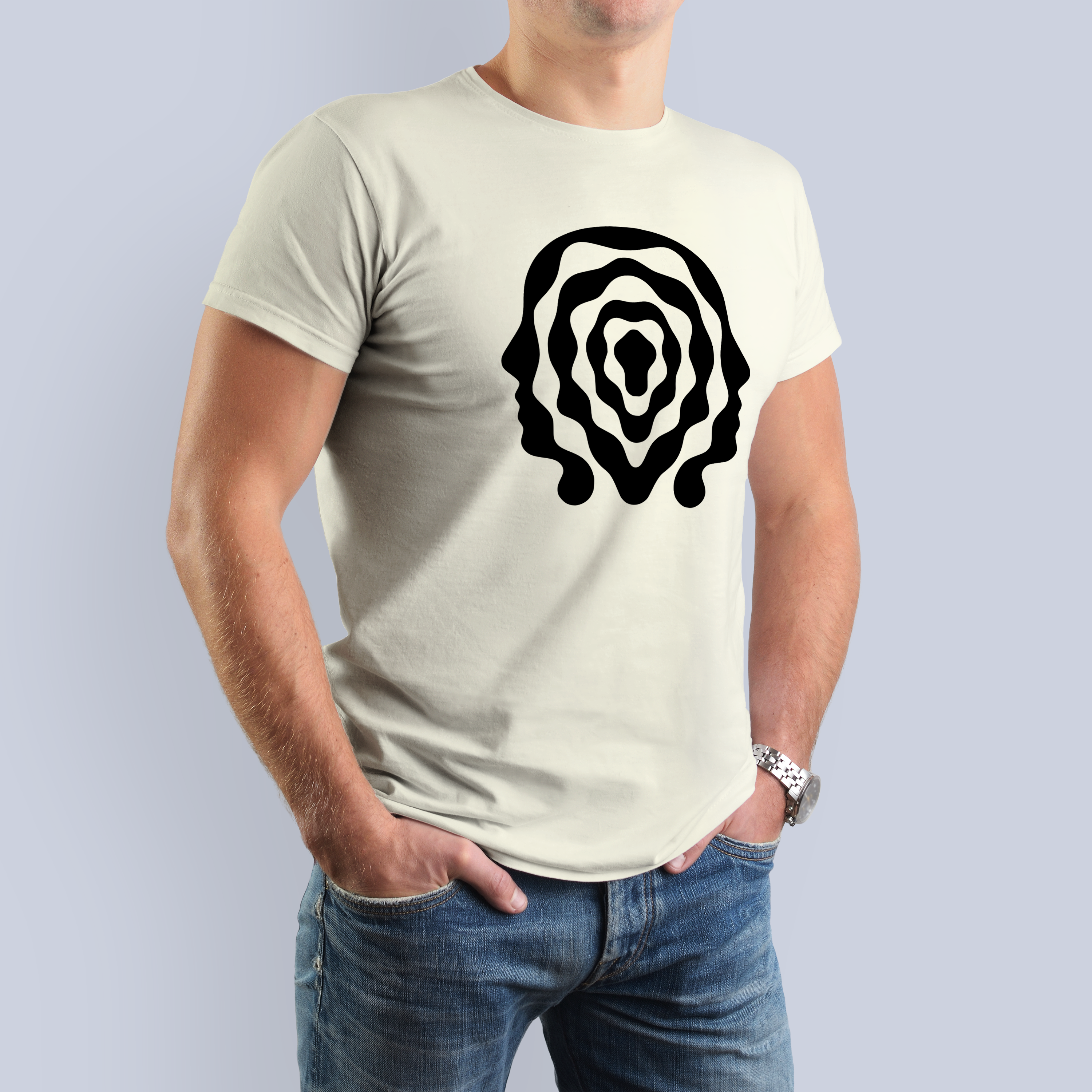 Optical Illusion Faces Graphic Tee 3