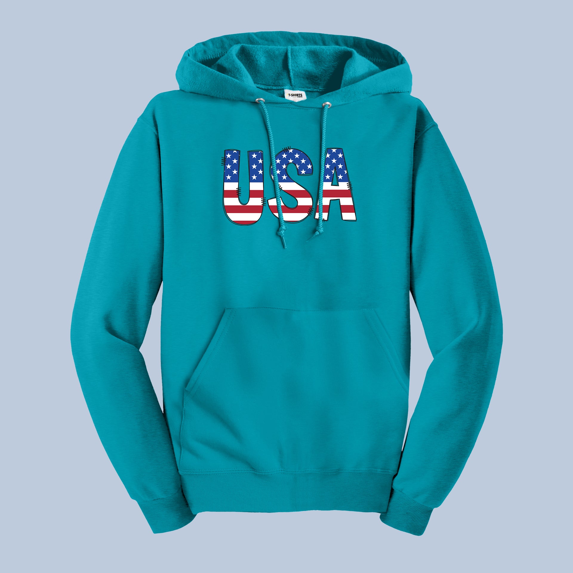 USA Eagle Flag Patriotic Hoodie - American Apparel 3
