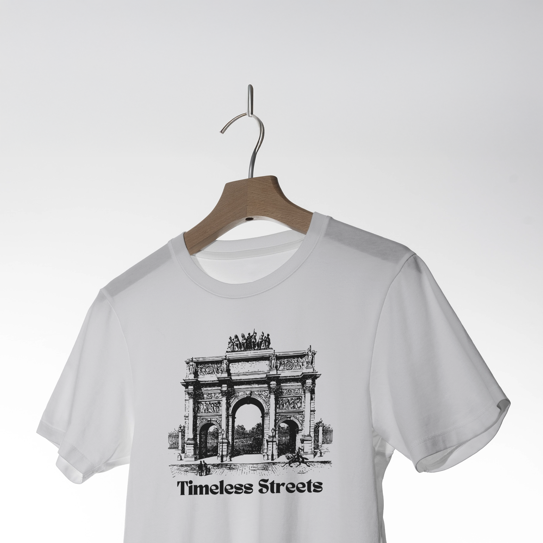 Timeless Streets: Arc de Triomphe du Carrousel T-Shirt 3