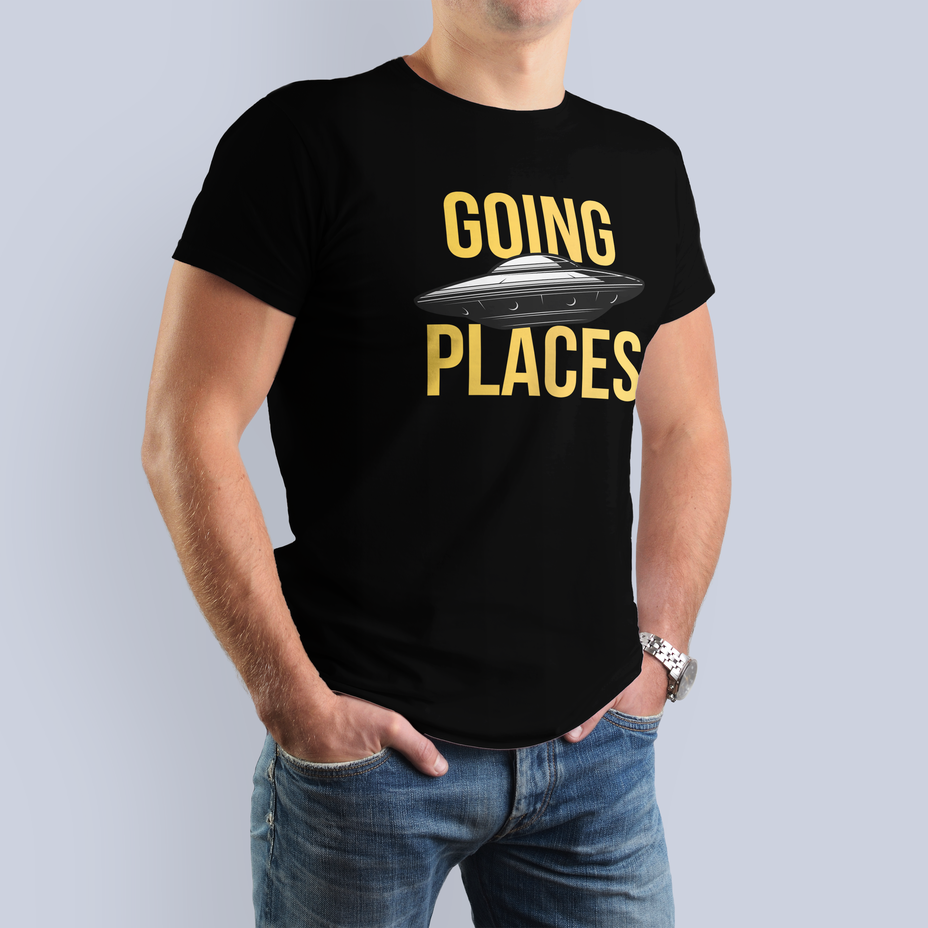Going Places UFO & Space T-Shirt 3