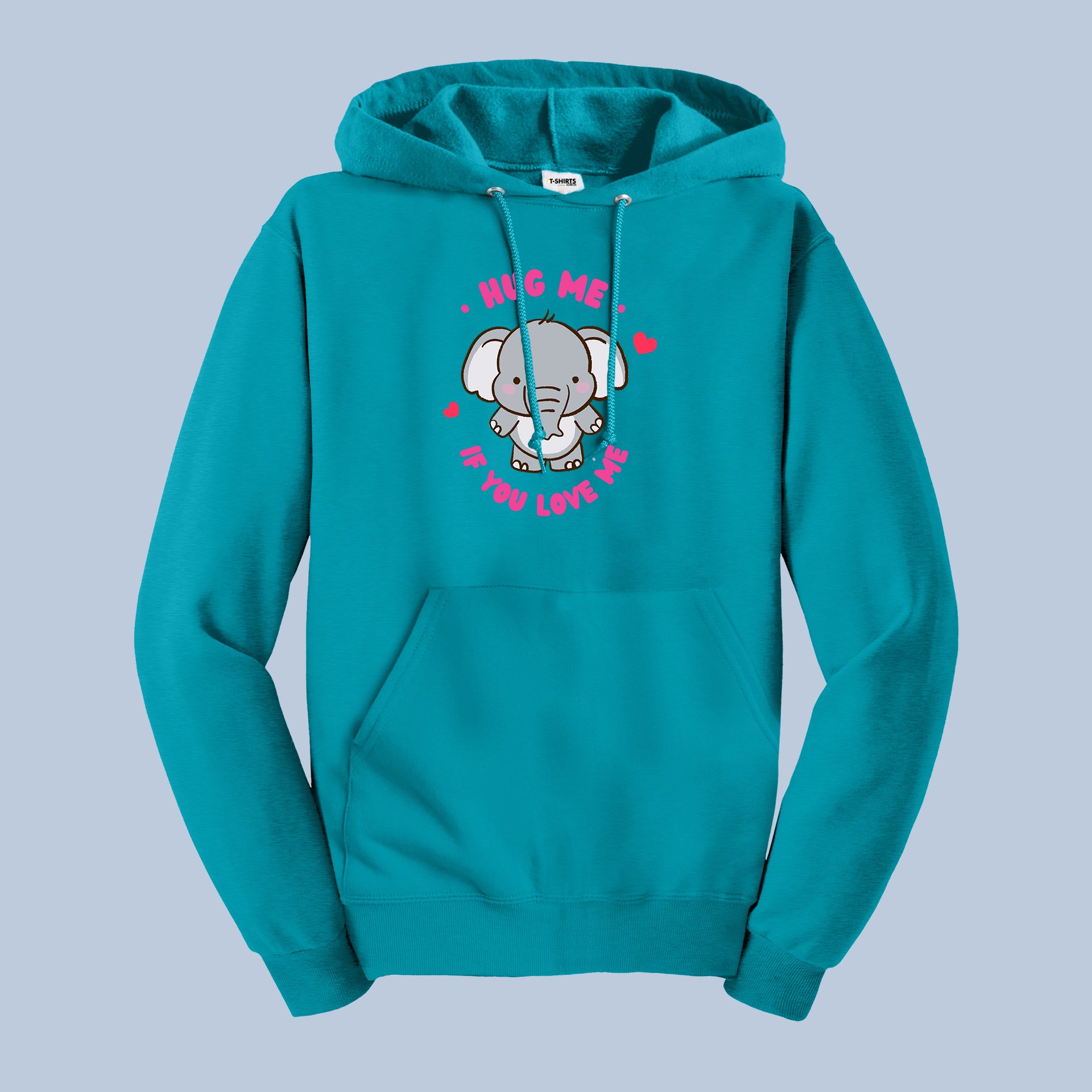 Hug Me If You Love Me Cute Elephant Hoodie 3