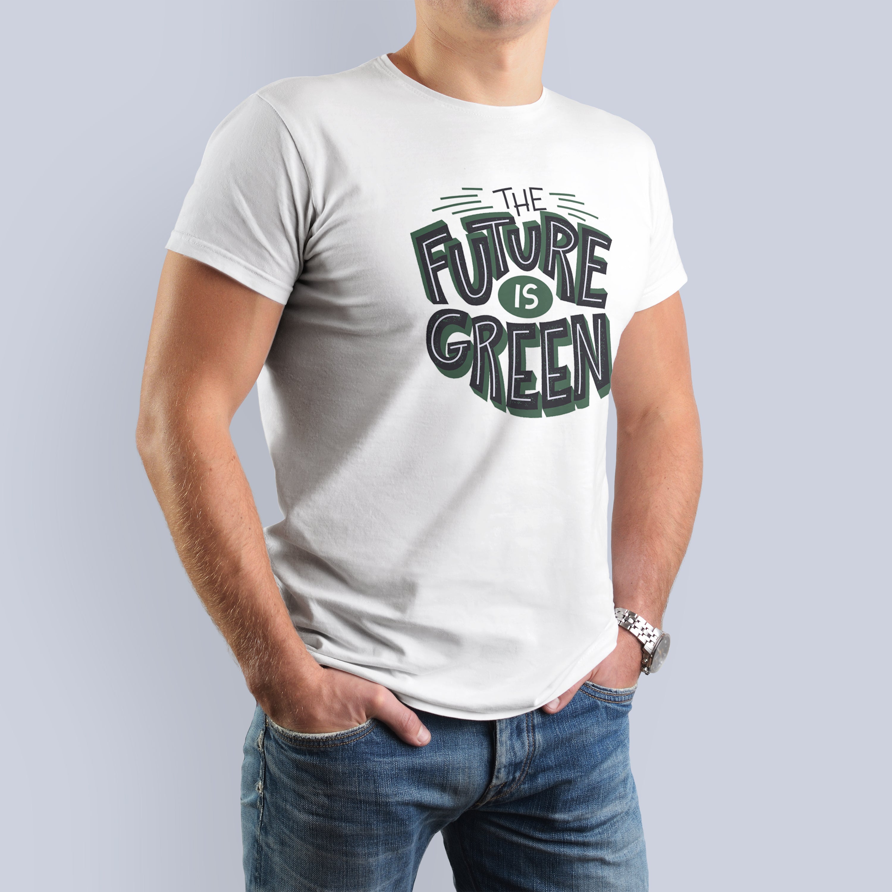 The Future is Green Graphic T-Shirt 3