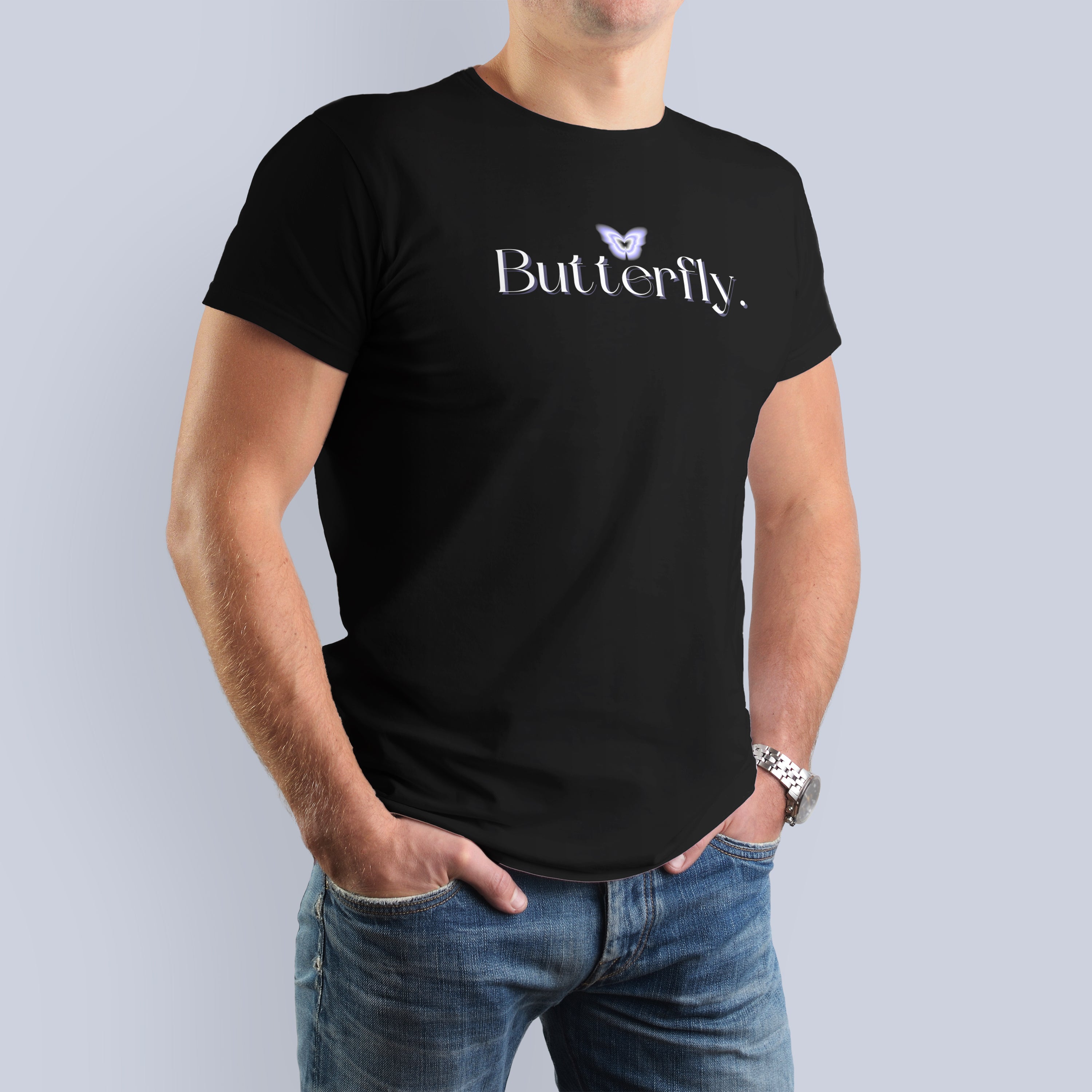 Minimalist Butterfly Graphic Tee 3