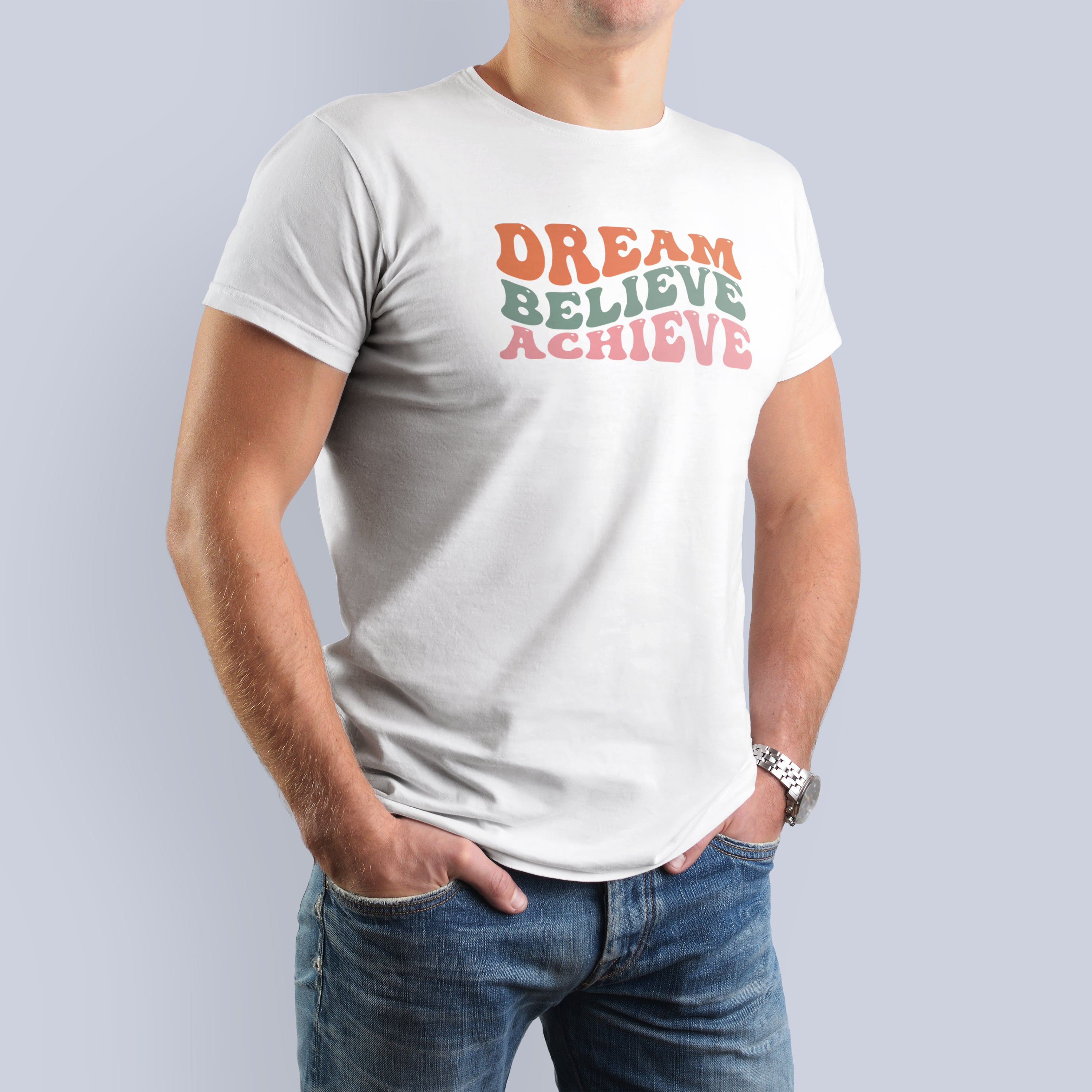 Dream Believe Achieve Motivational T-Shirt 3