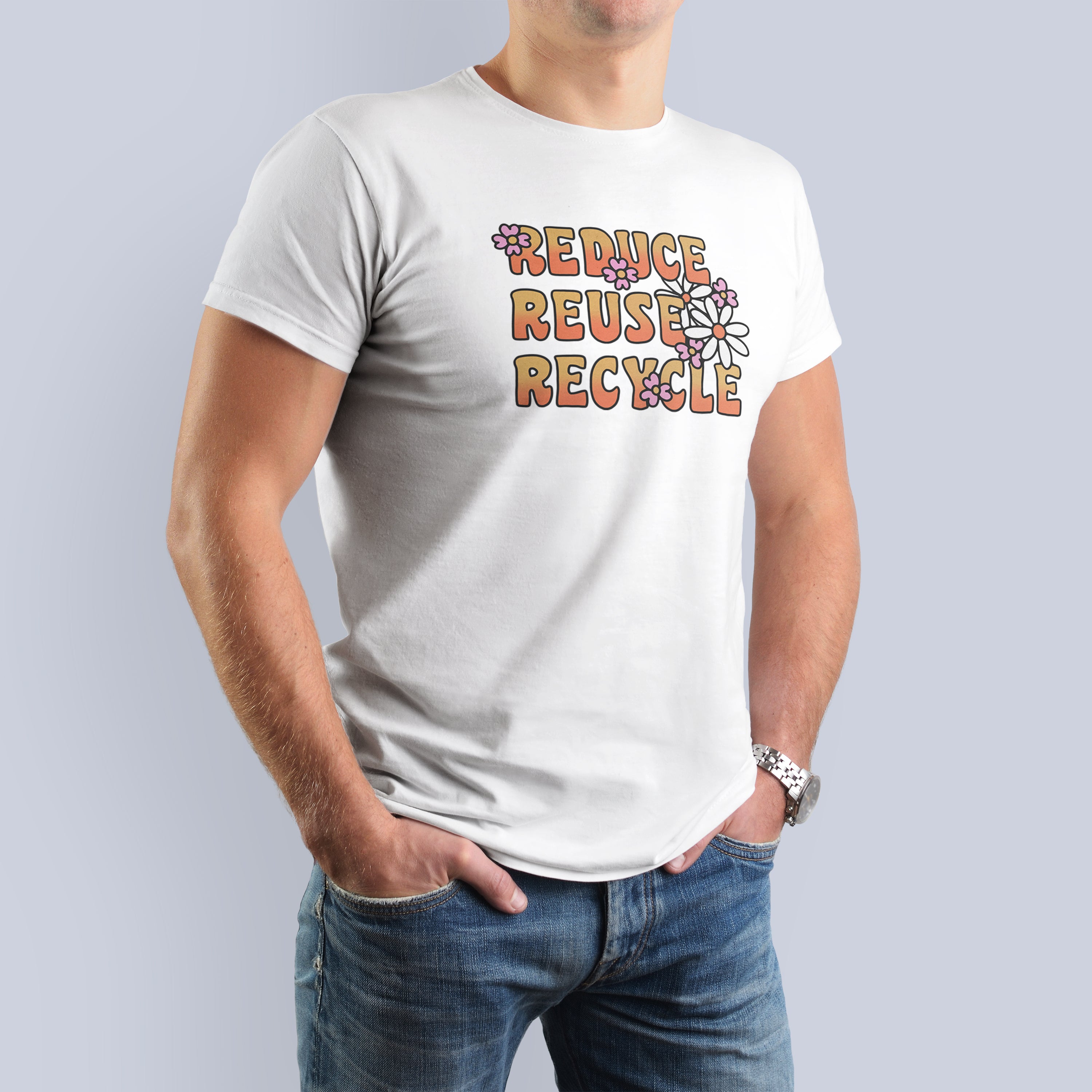 Reduce, Reuse, Recycle T-Shirt, Eco-Friendly Sustainable Tee 3