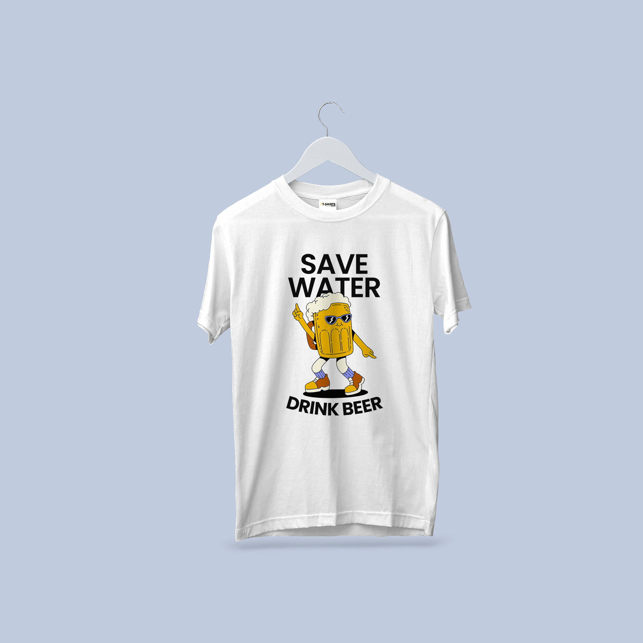 Save Water Drink Beer Funny Graphic T-Shirt – Unisex Casual Tee